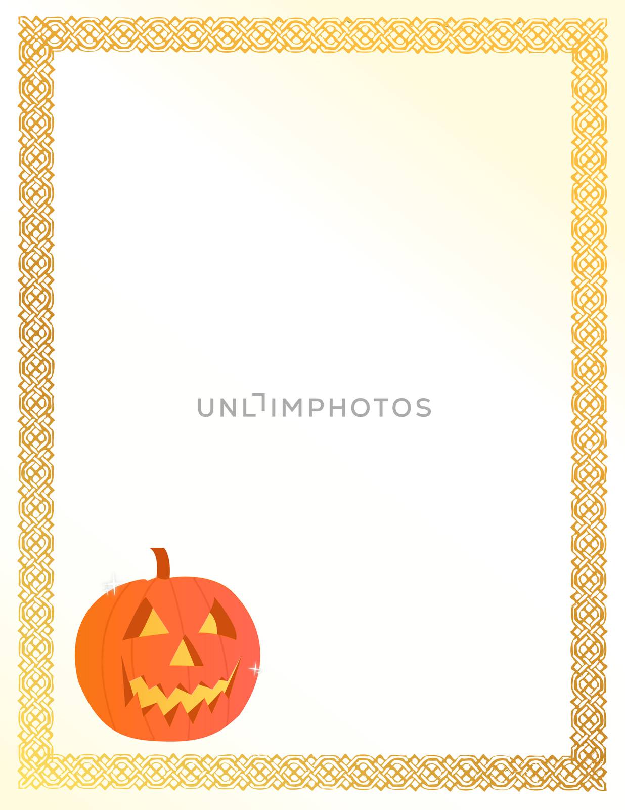 halloween pumpkin card illustration design