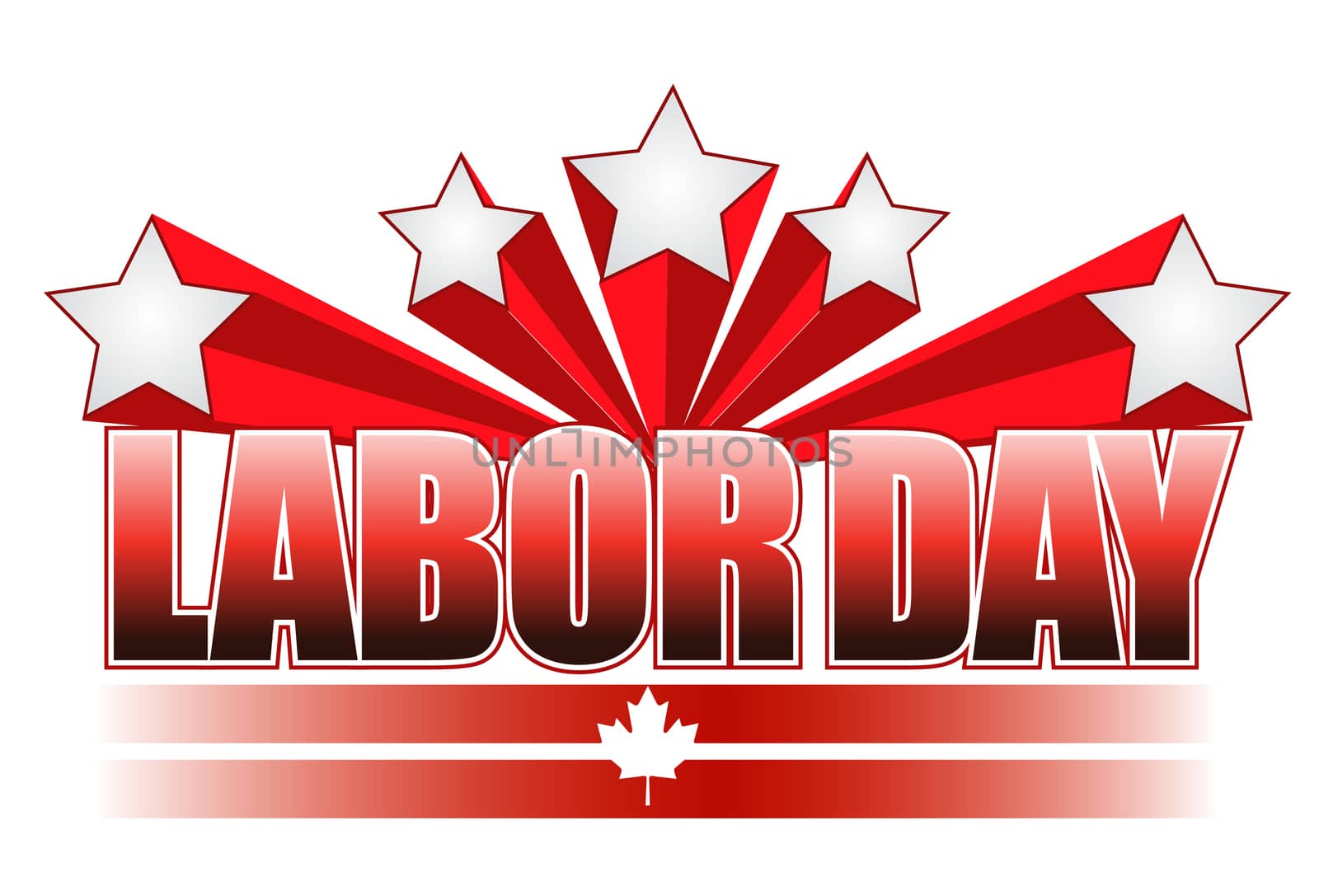 Labor day Canada illustration design