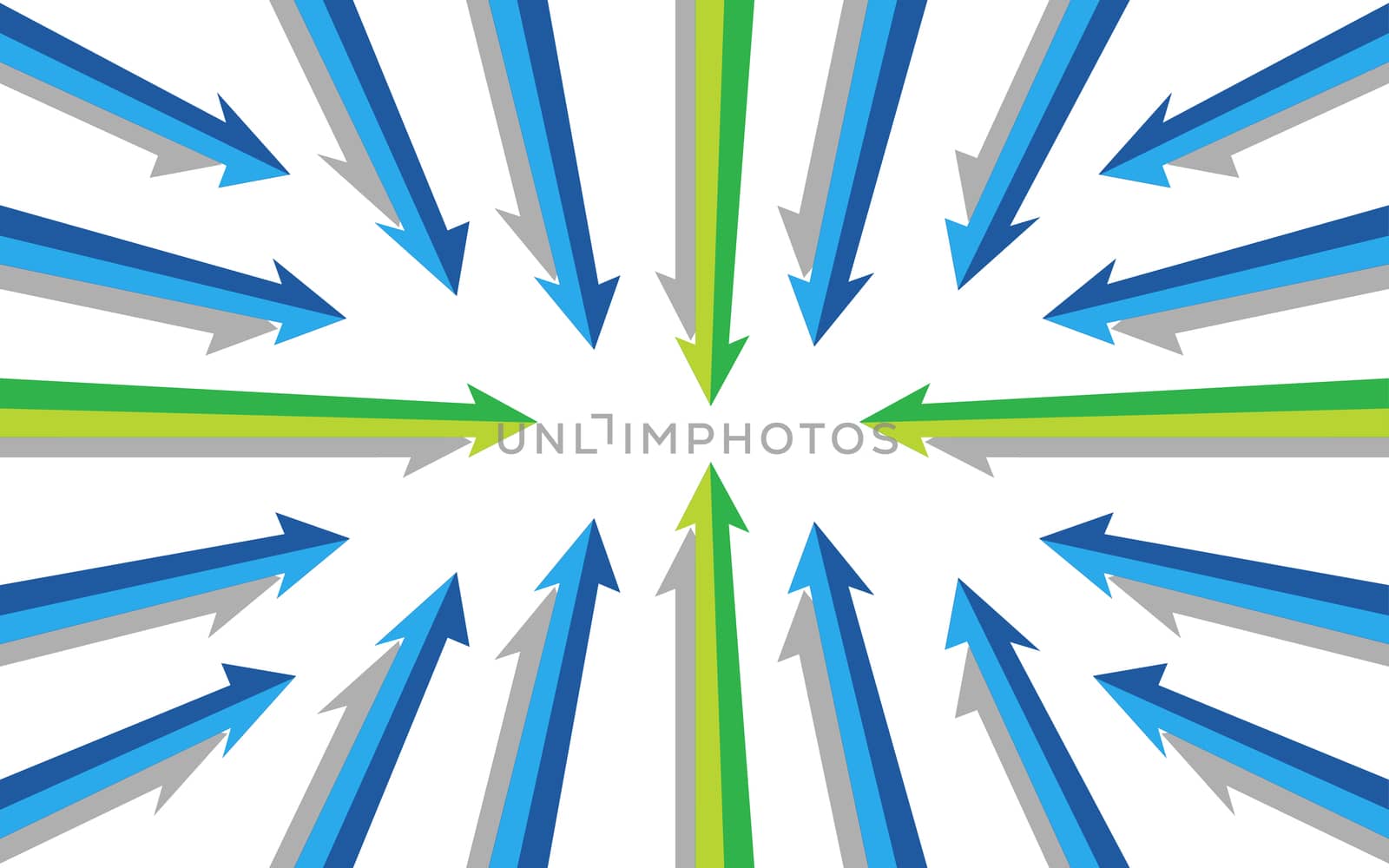 various arrows pointing to the same direction illustration design