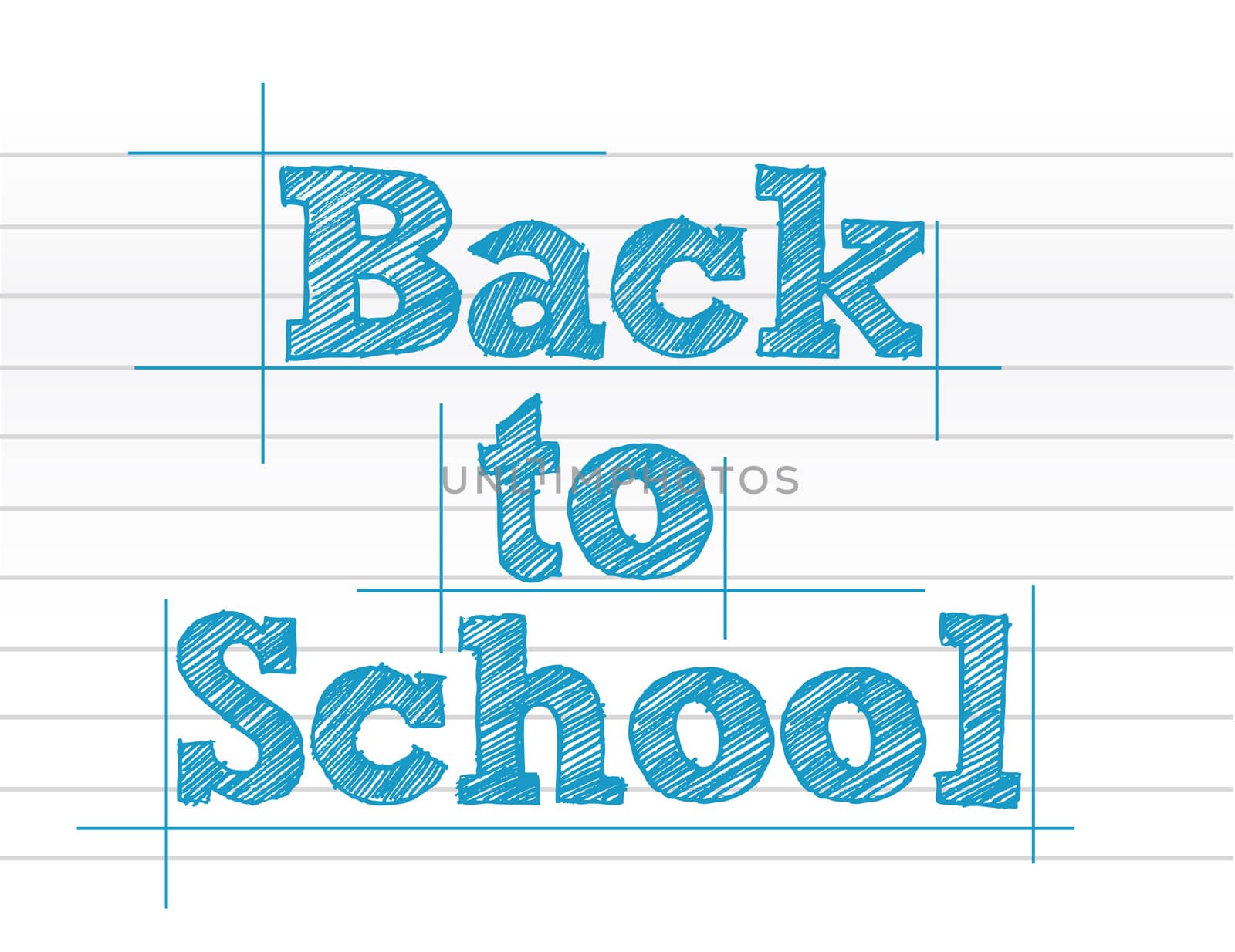 Back to school sign over notepad paper