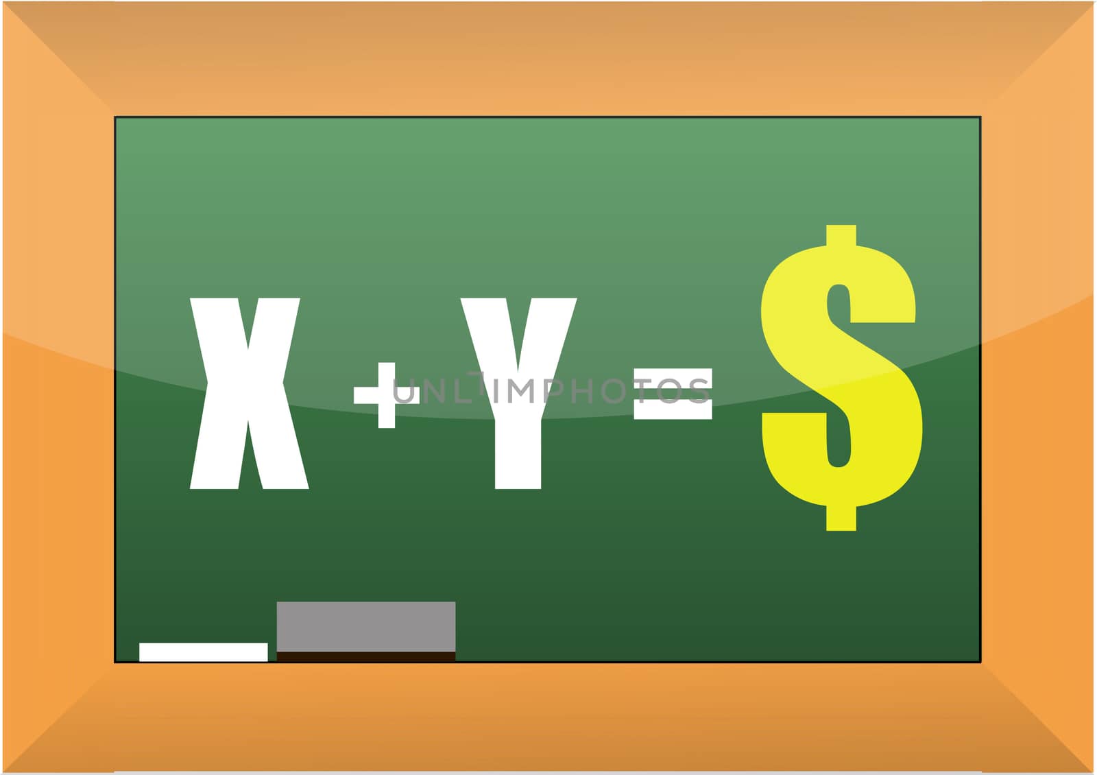 x and y equation to success illustration design by alexmillos