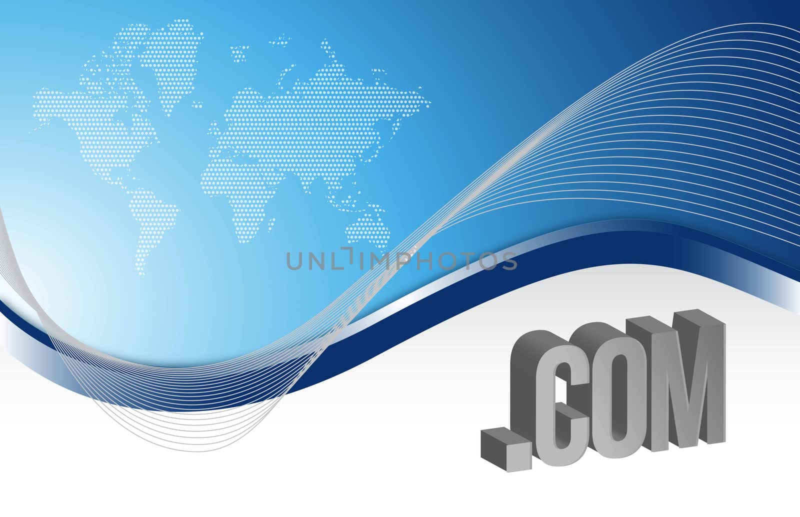 Internet blue background illustration design