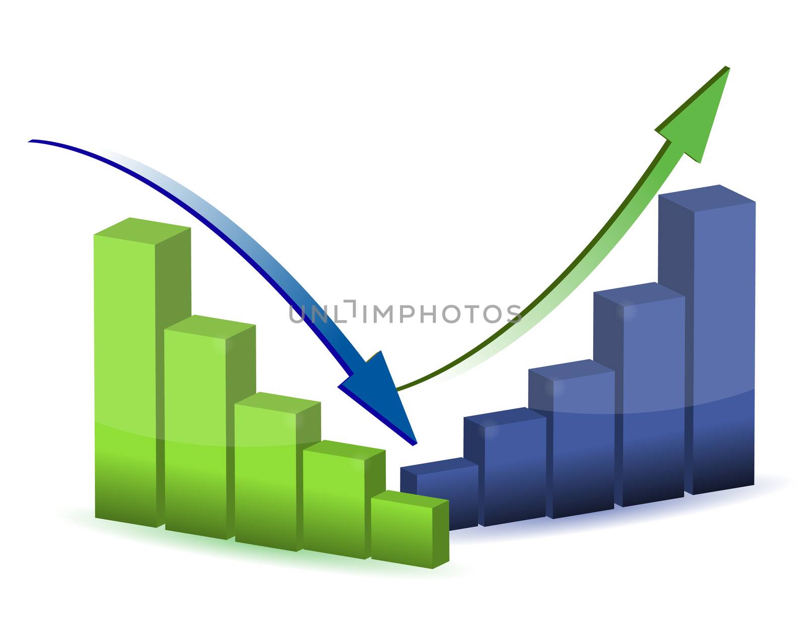 business graph, chart, diagram, bar, up, down