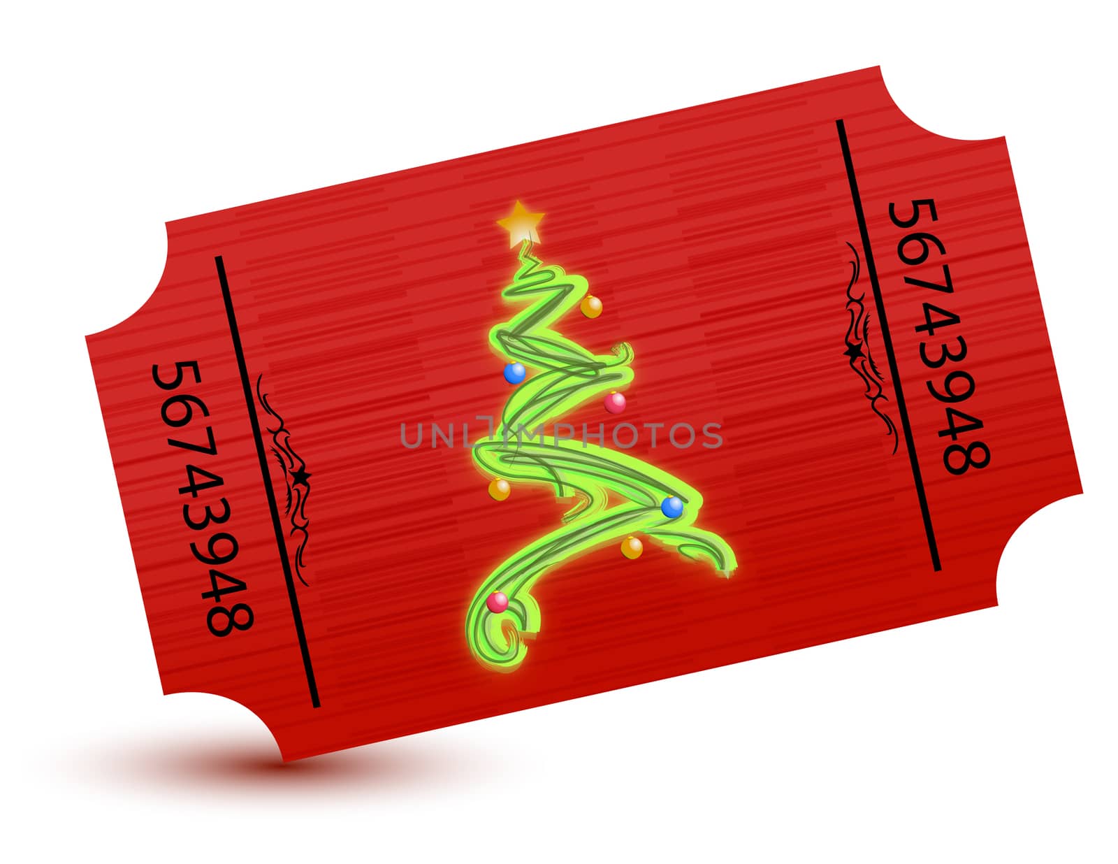 special ticket for the christmas party