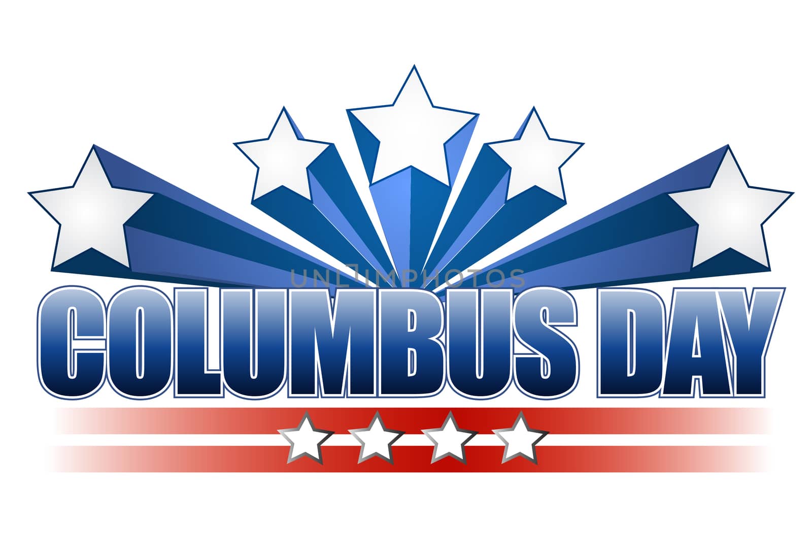 columbus day illustration design on white