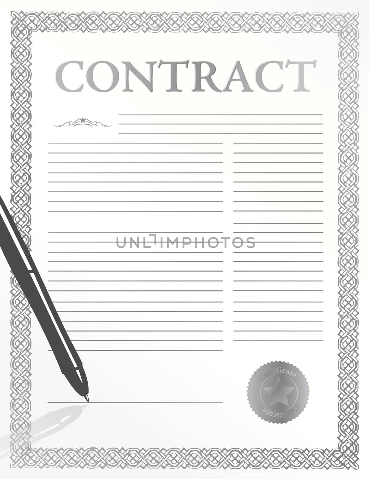 Signing contract