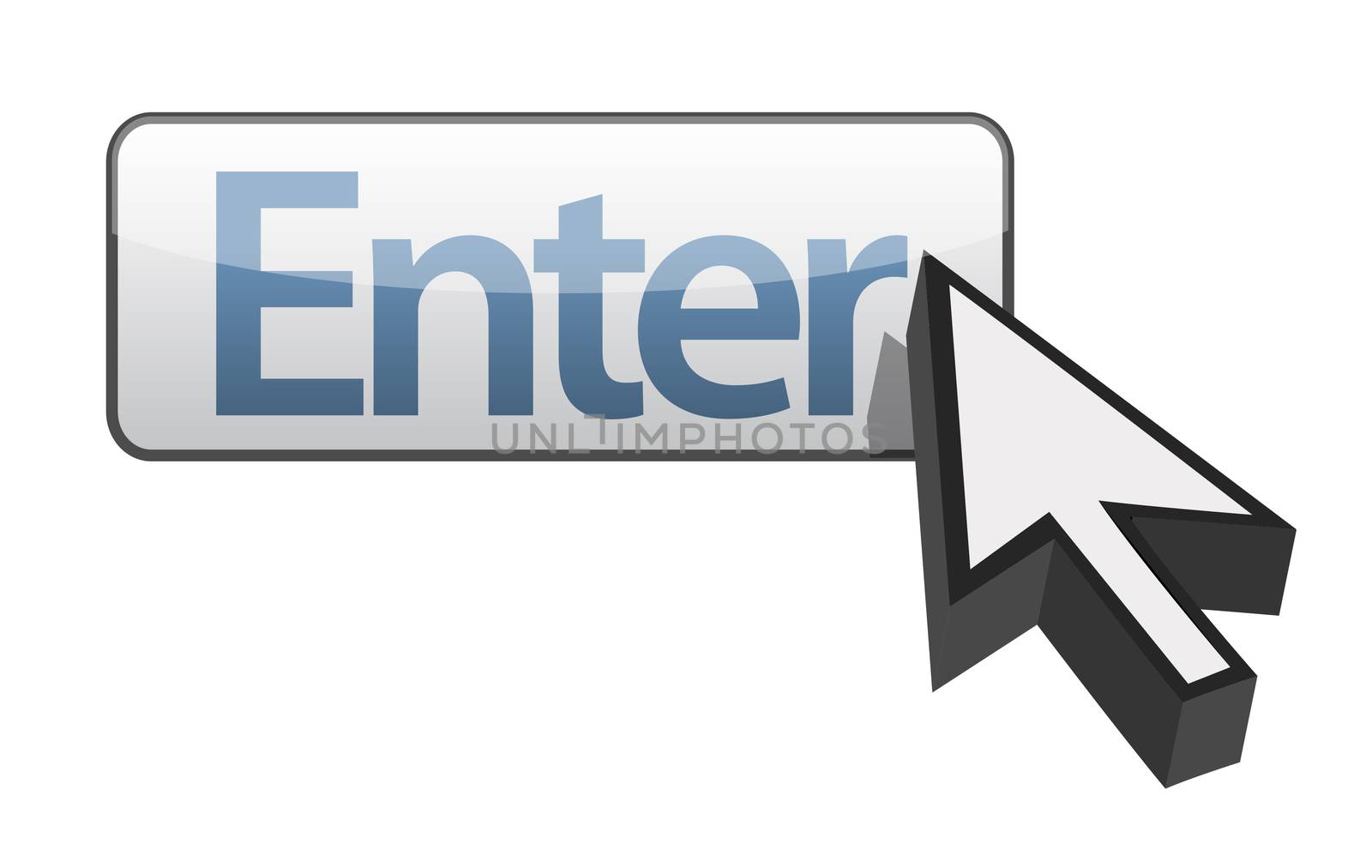 Enter button and arrow cursor