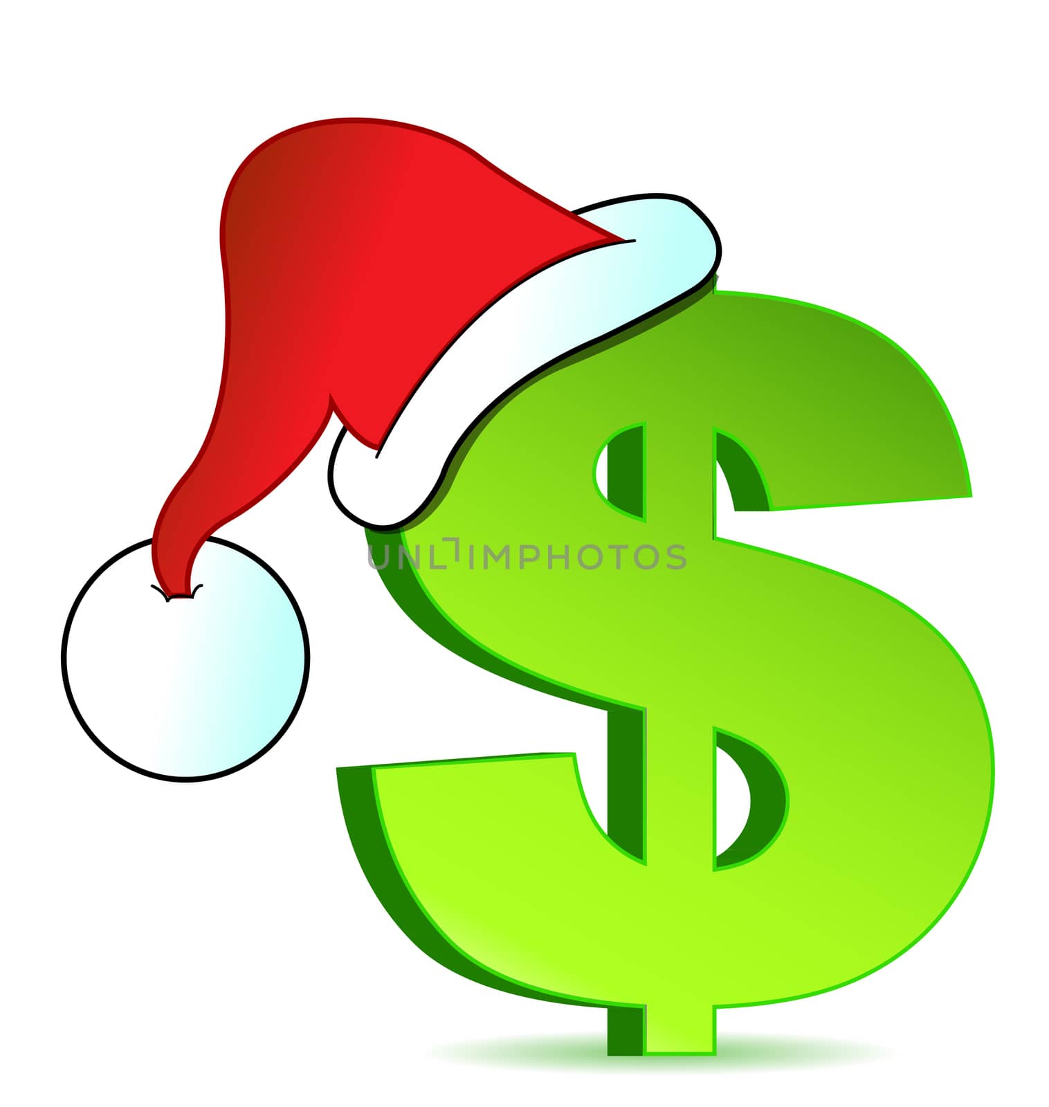 Christmas expenses illustration concept design