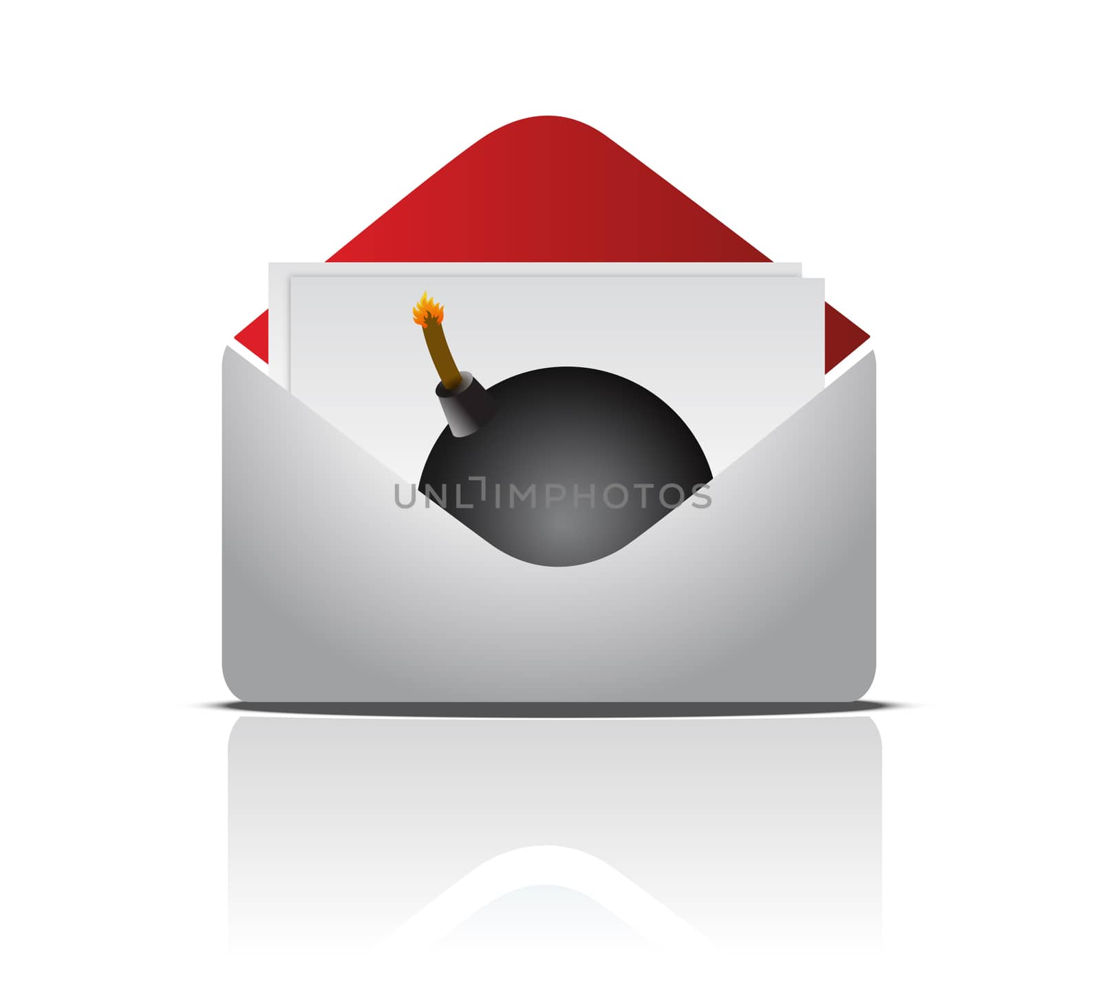 sending an explosive message concept illustration design