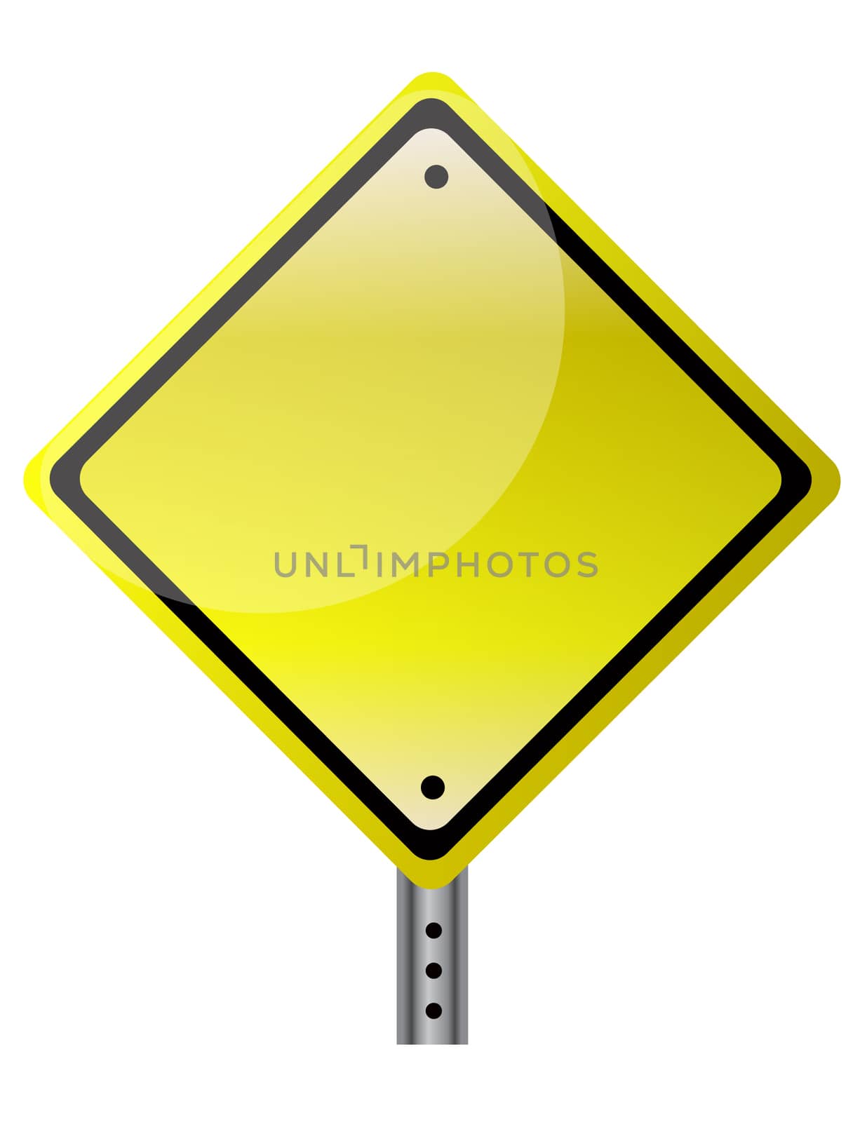 Blank and isolated traffic sign. vector file also available. / Isolated traffic sign