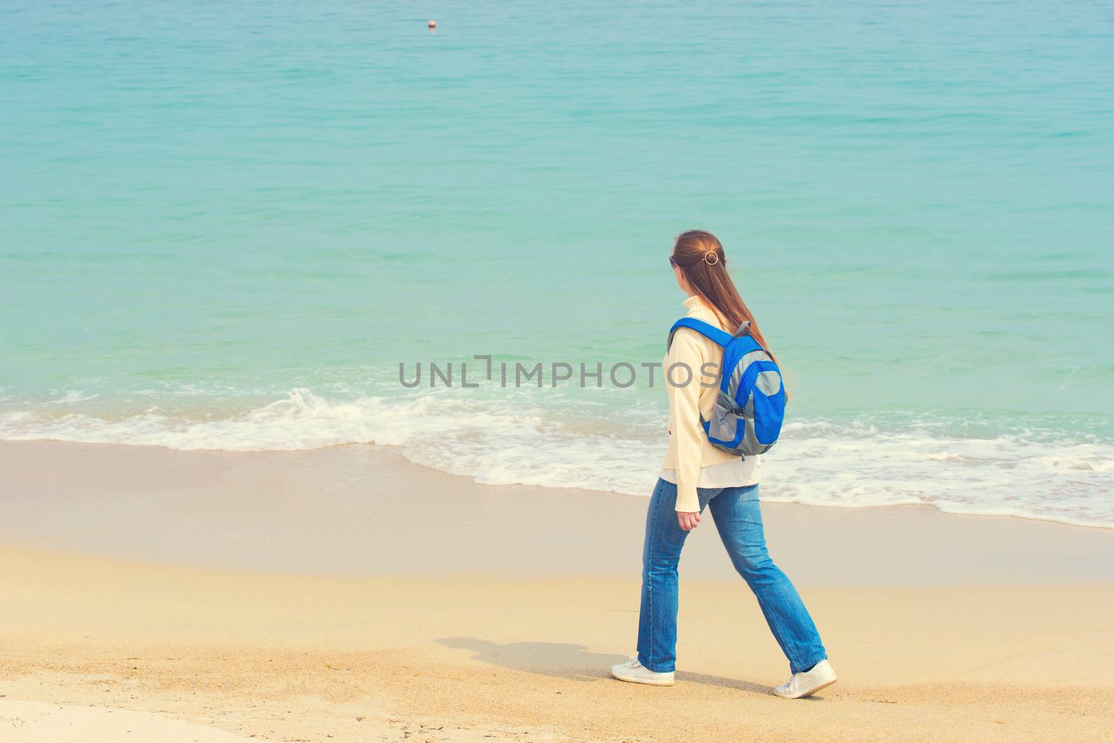 girl on the beach by Visual-Content