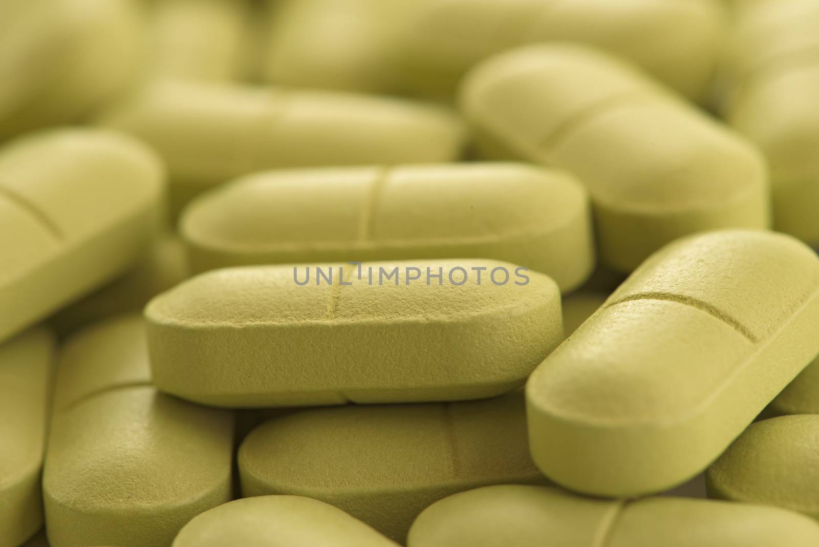 Medicine on the table. Background of colored medical pills