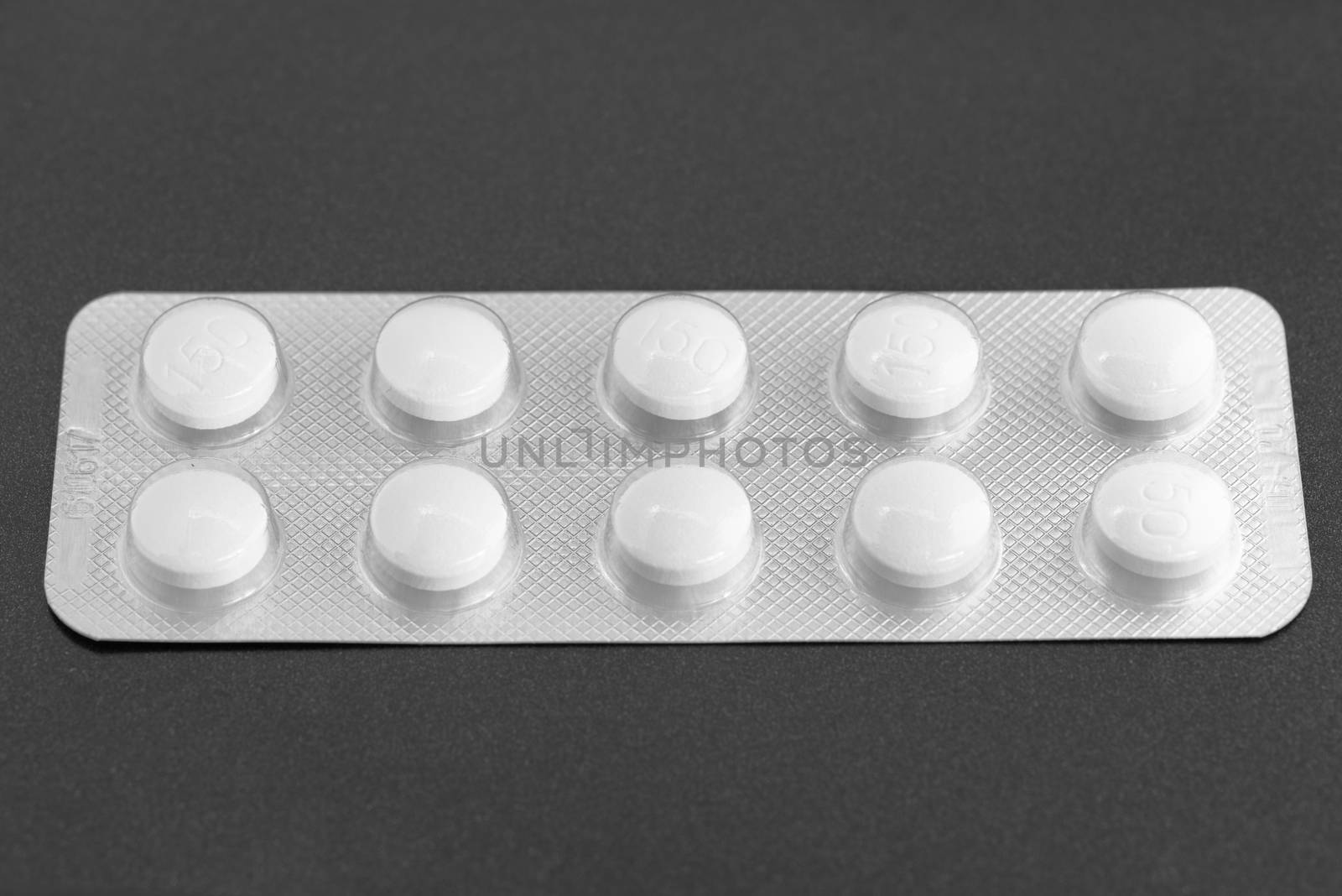 Medicine on the table. Pills and tablets on black background . Medical concept.