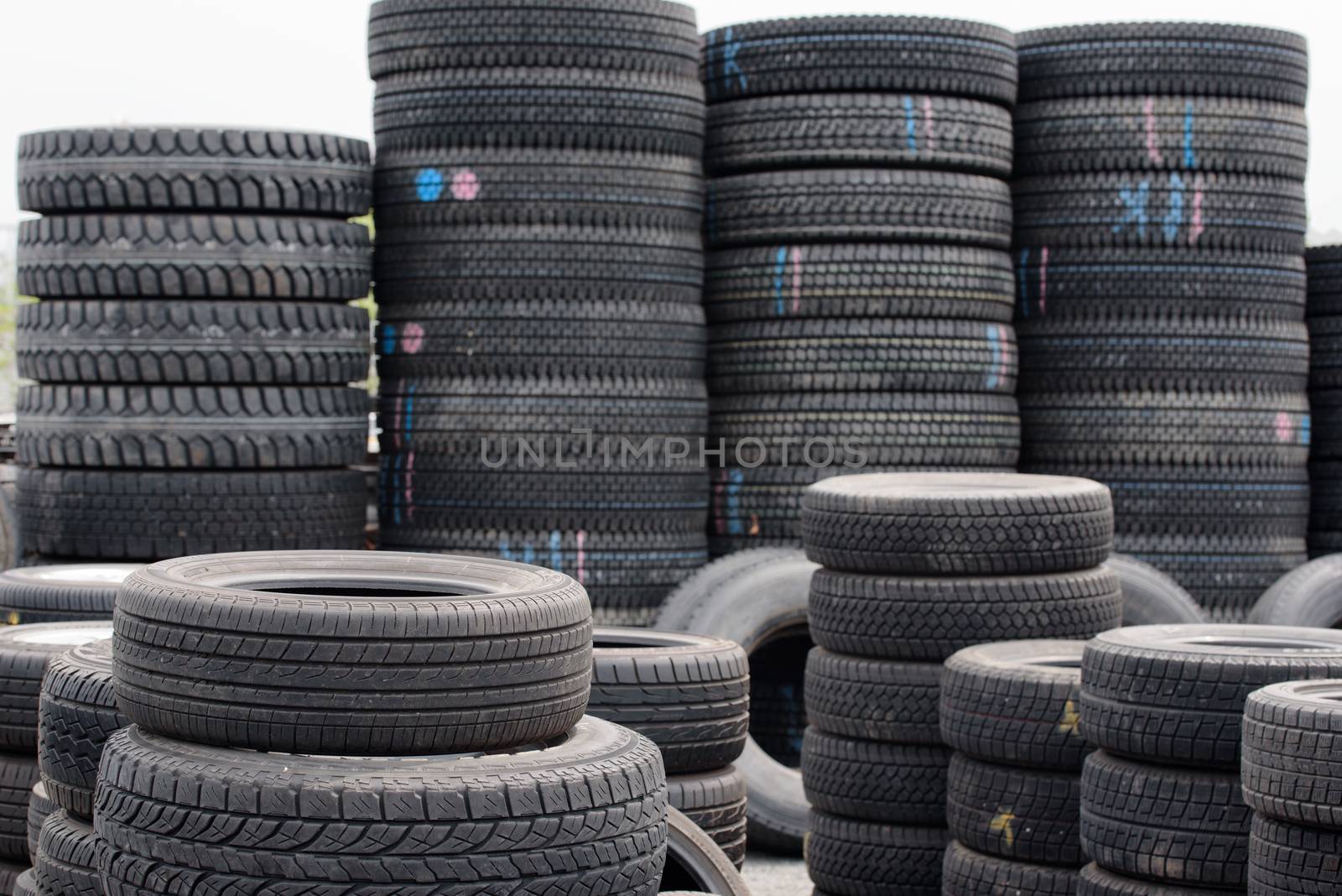 old car tires by Visual-Content