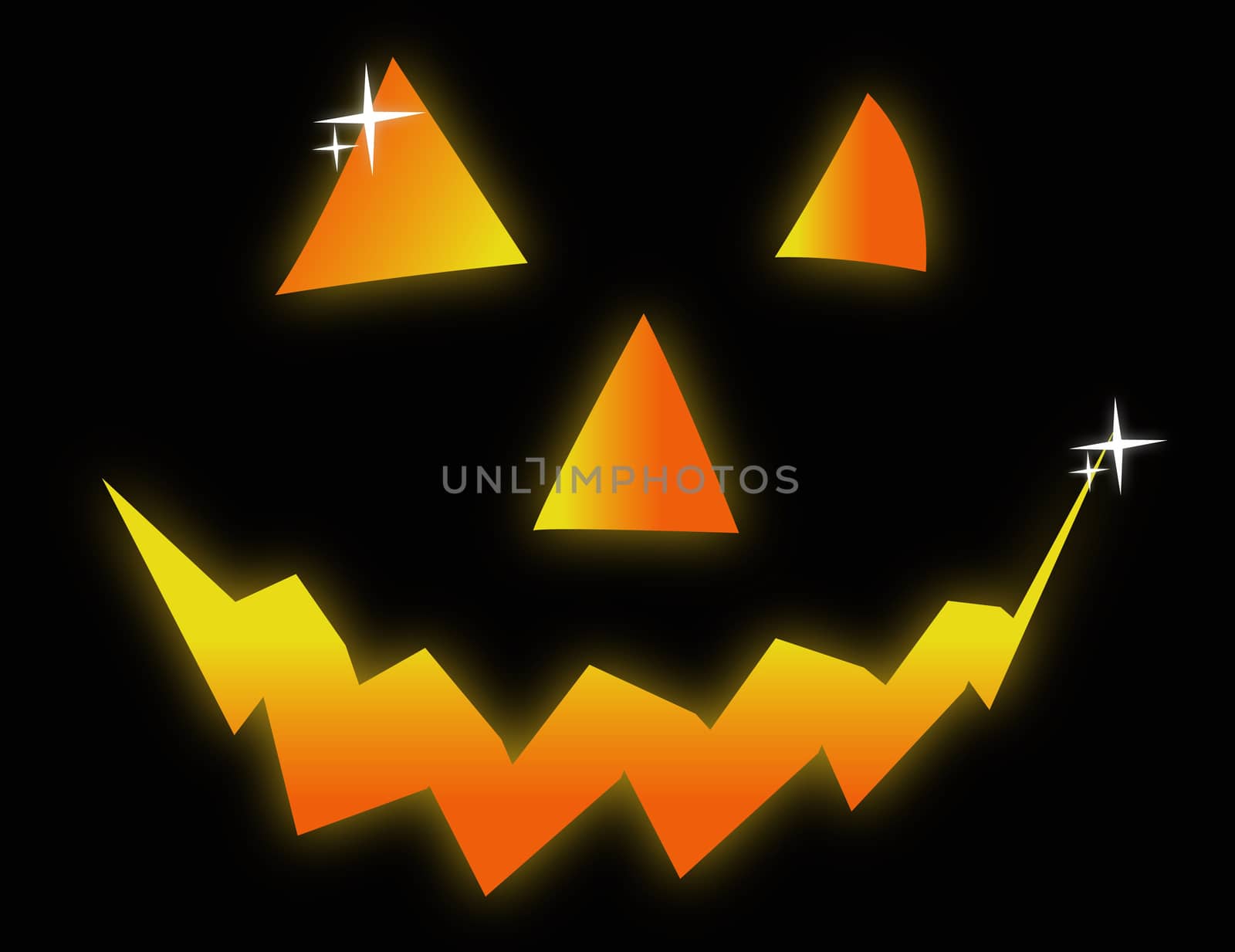 Halloween face symbol illustration design