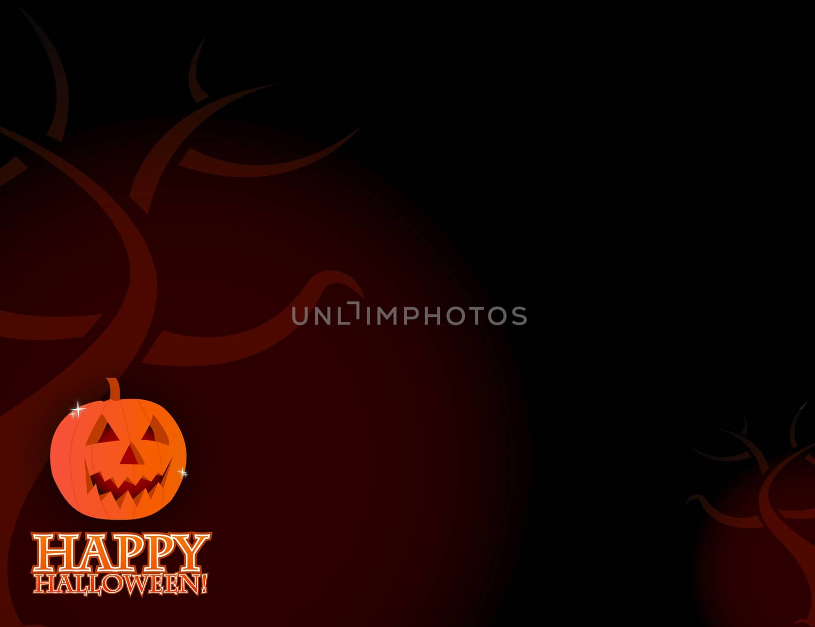 Halloween card background illustration design