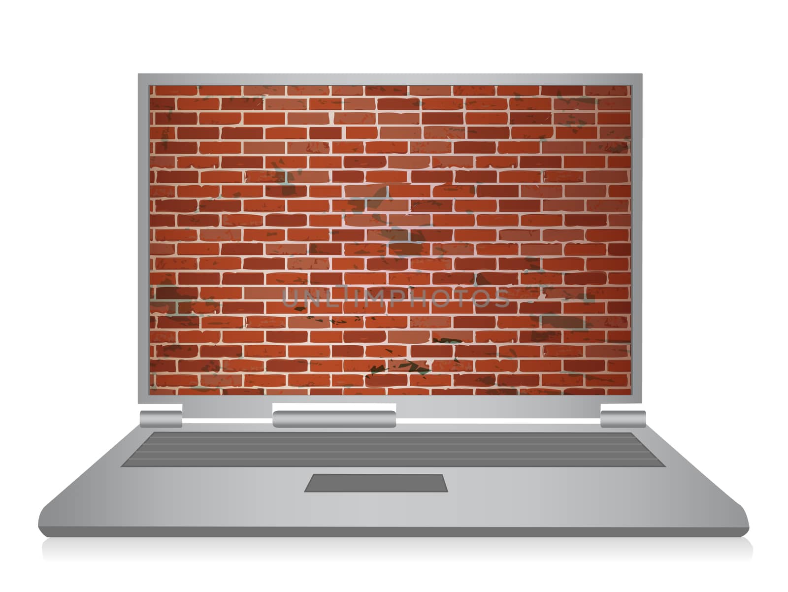 computer security illustration design over white background