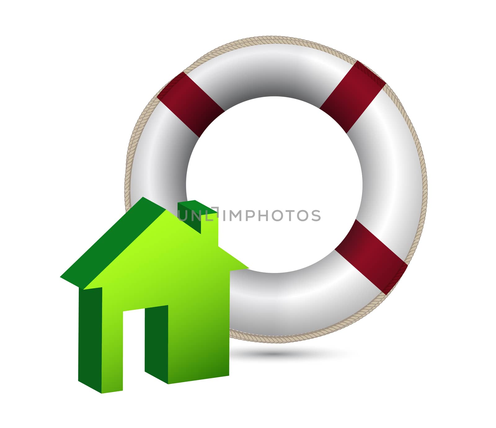 House insurance concept illustration design on white