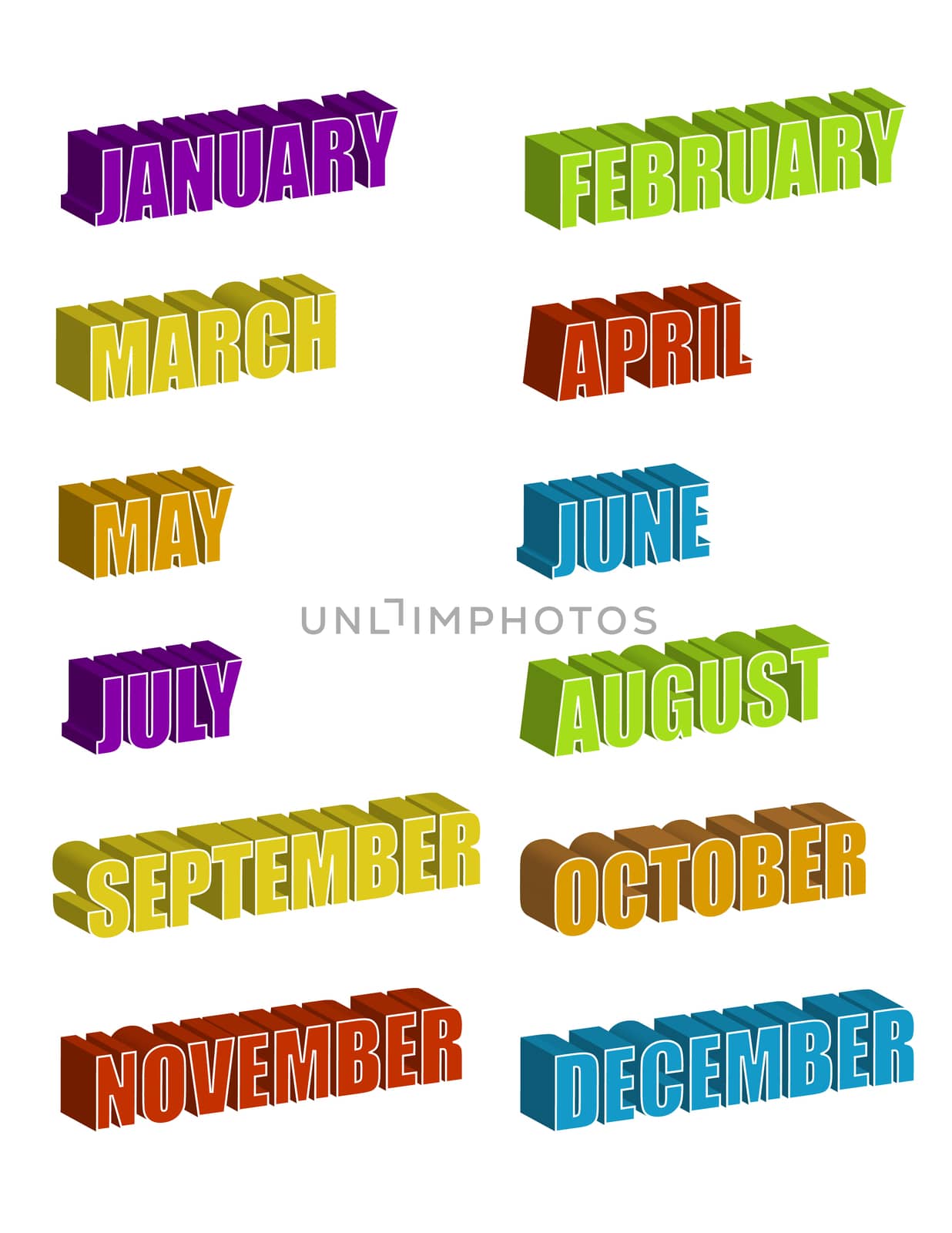 Months of the year