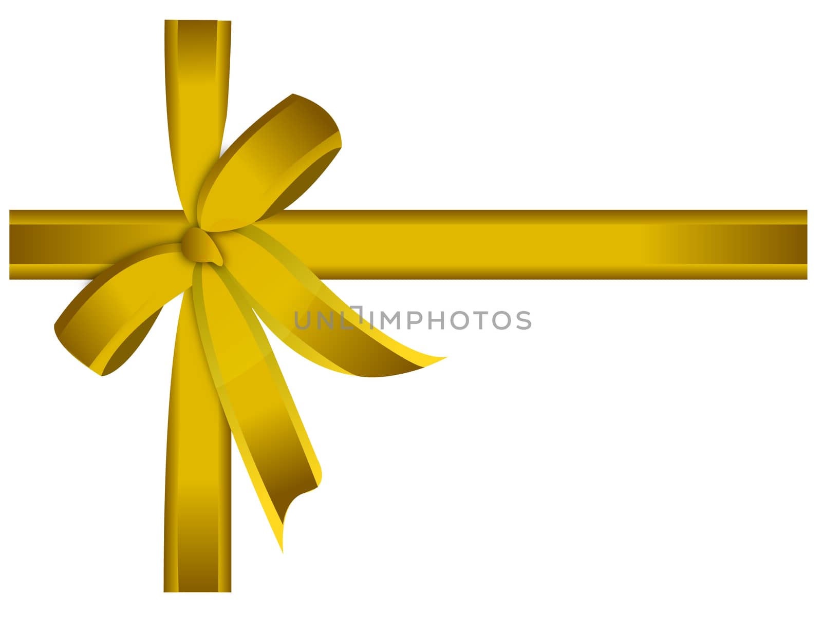 Cross ribbon and bow. Vector file available.