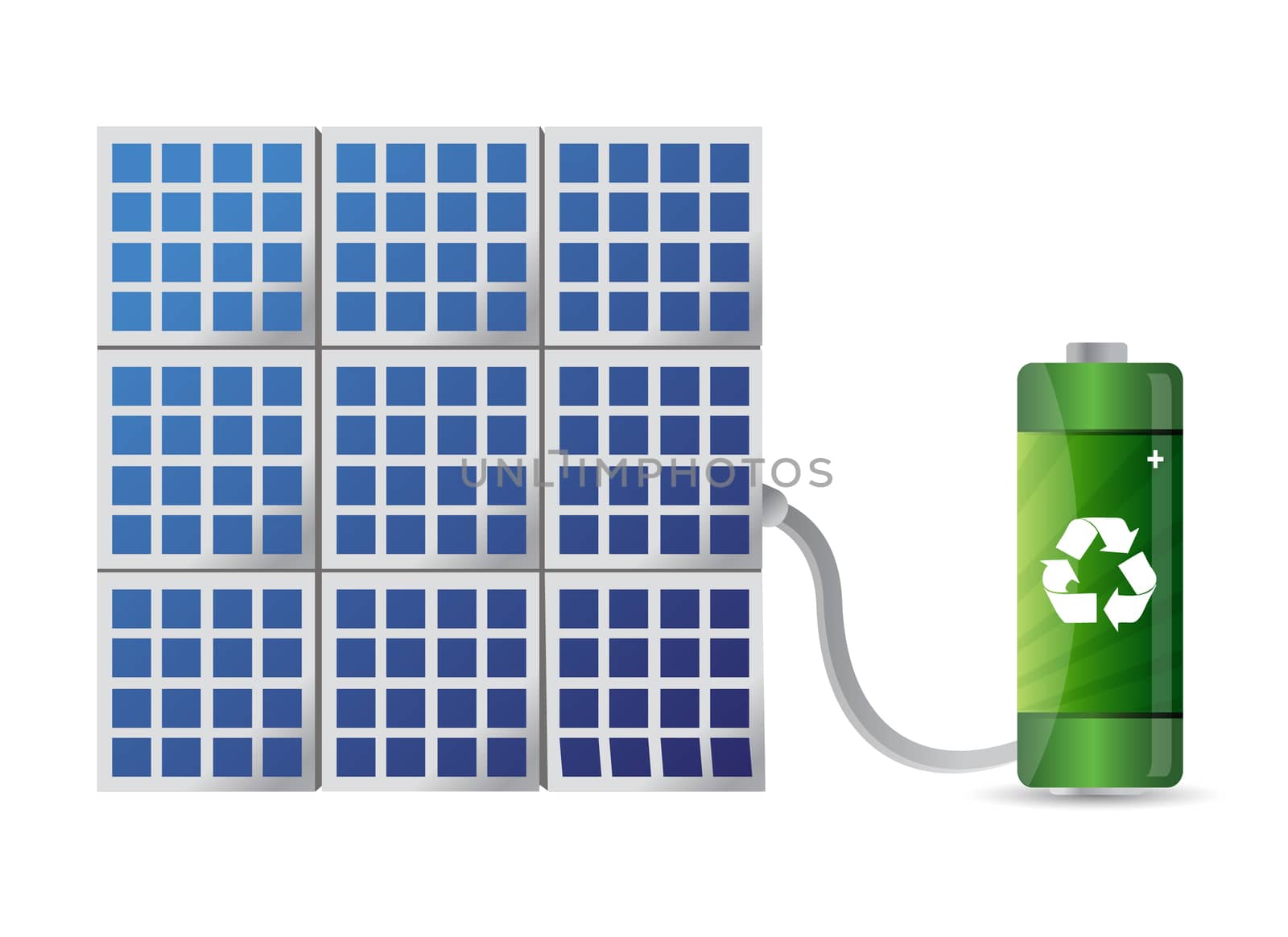 solar energy concept illustration design