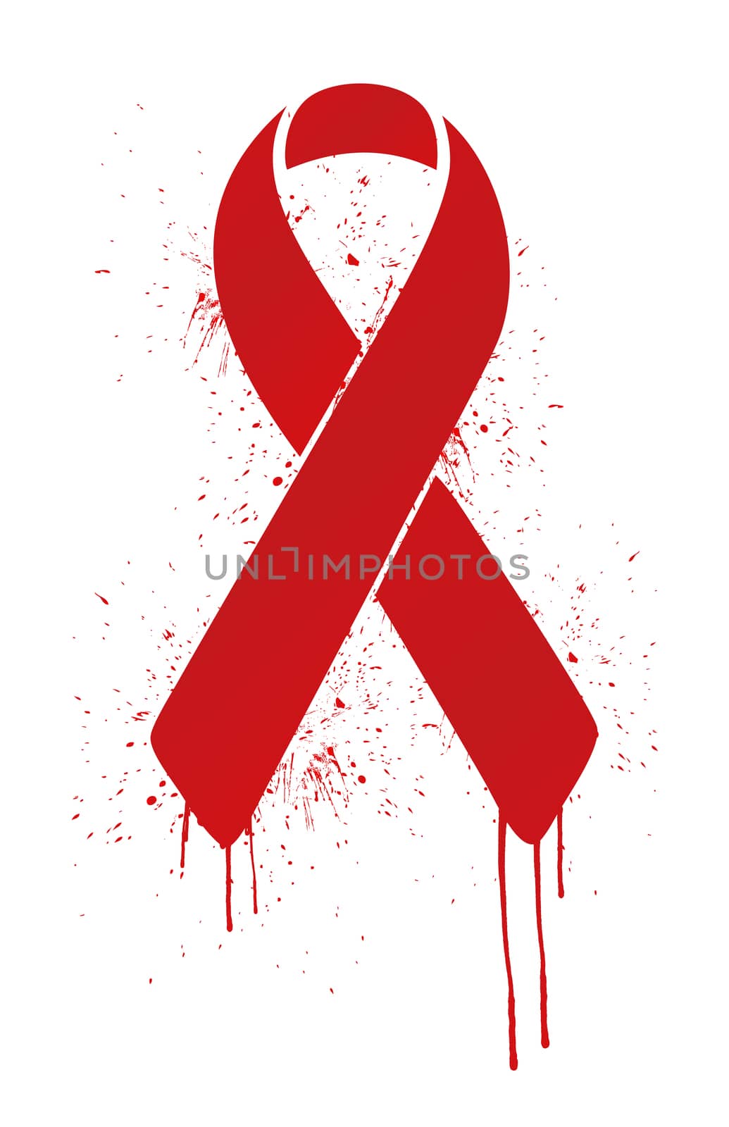 Aids ribbon sign illustration design over white background