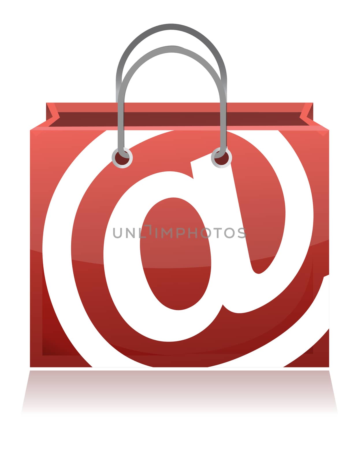 E-Commerce Concept shopping bag illustration design