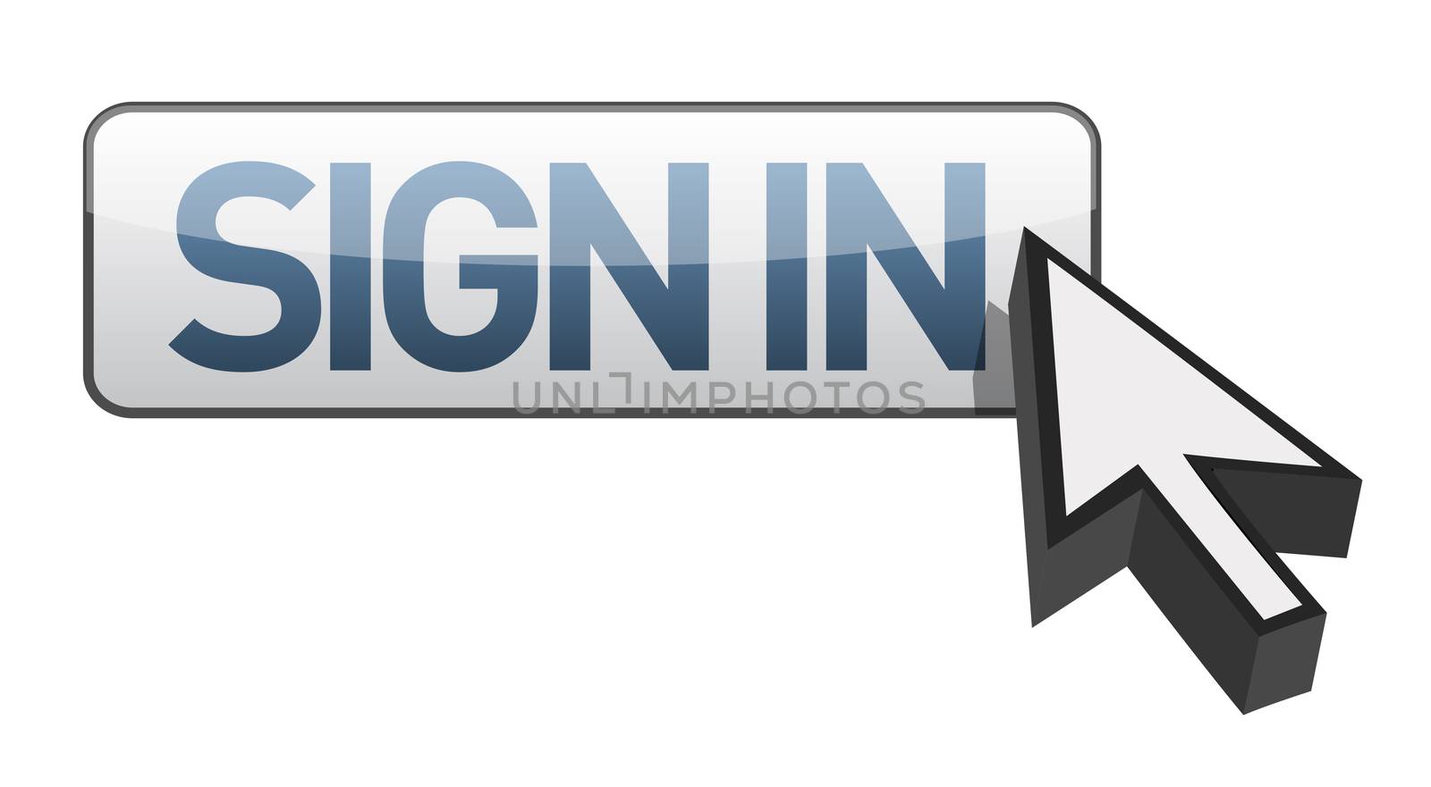 sign in button illustration design