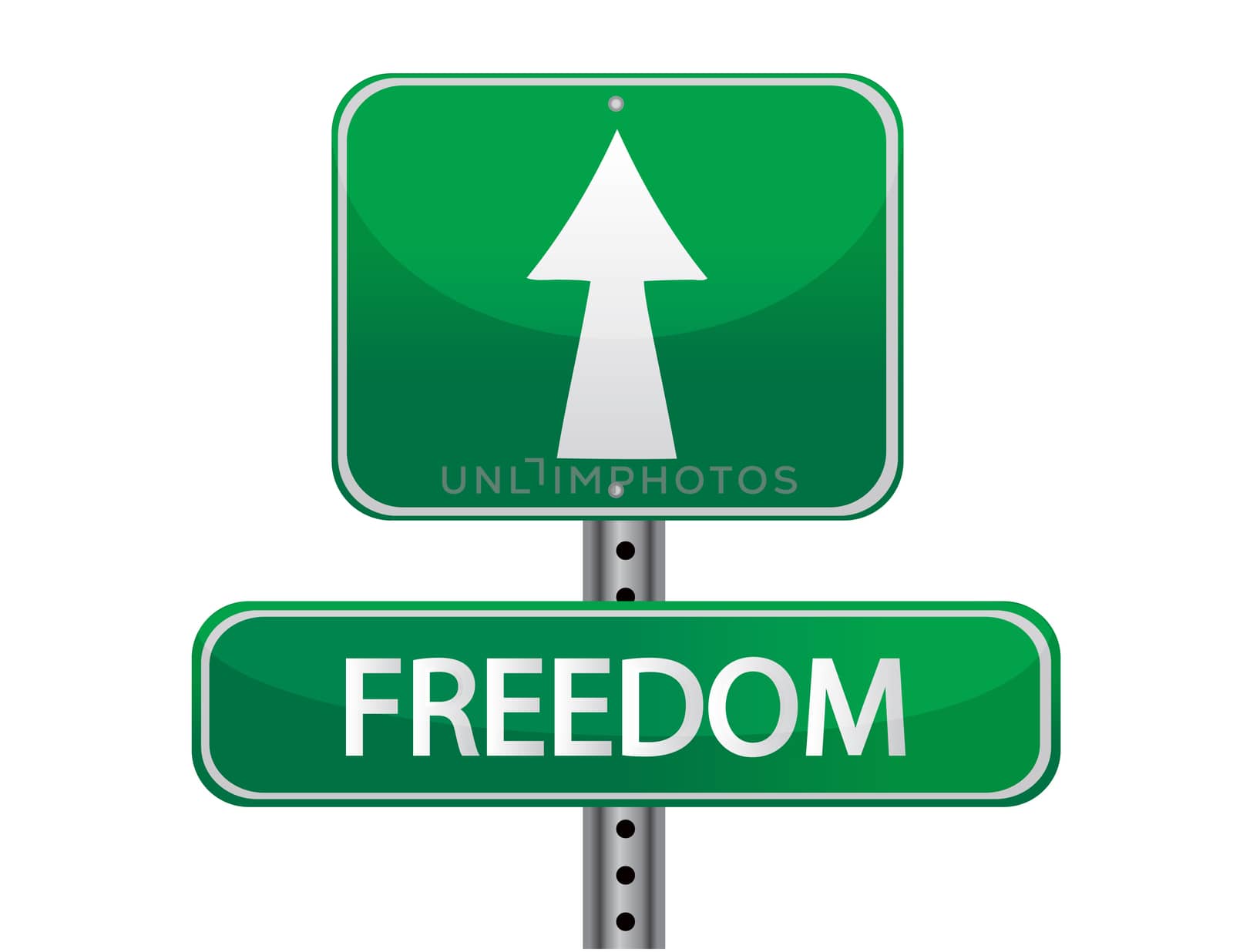 Freedom street sign