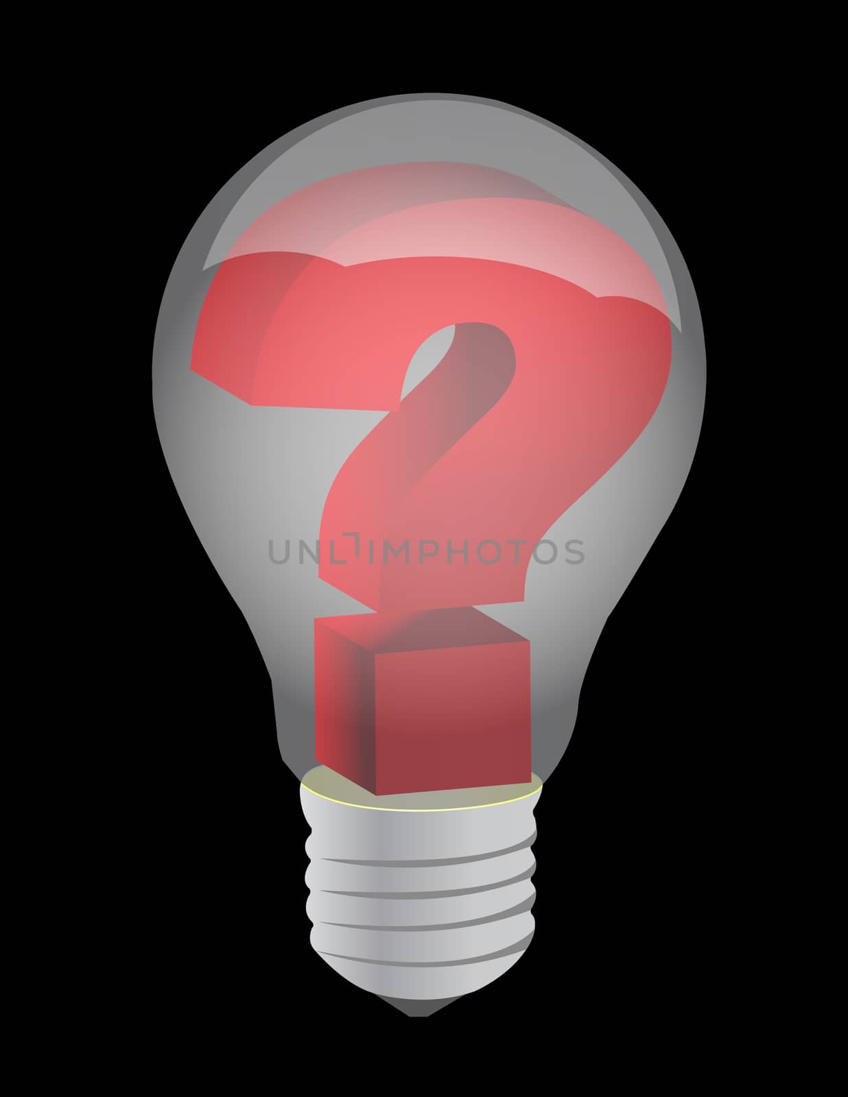 Solutions and ideas concept illustration light bulb design