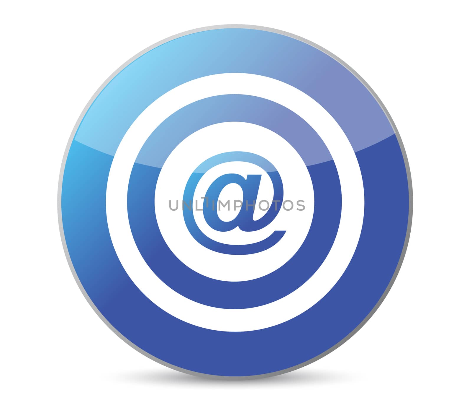 bullseye target internet illustration design over white background