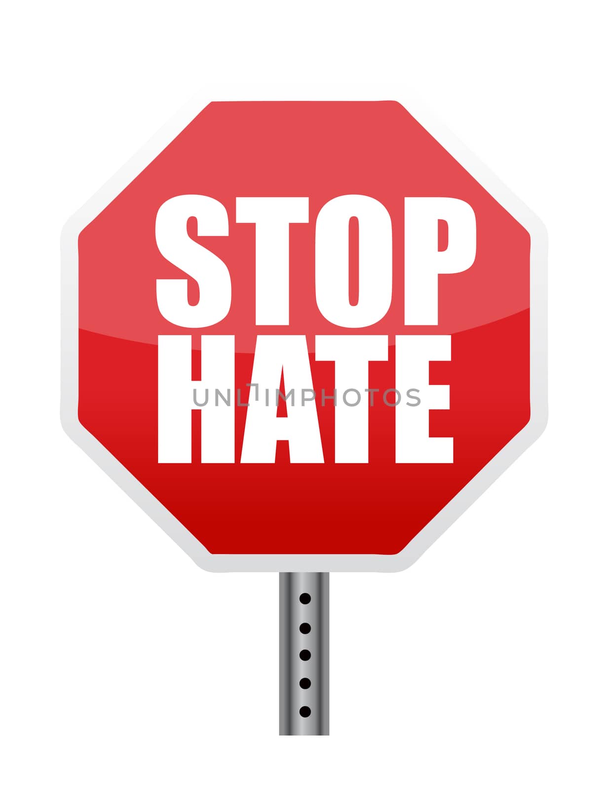 stop sign reading "Stop Hate"