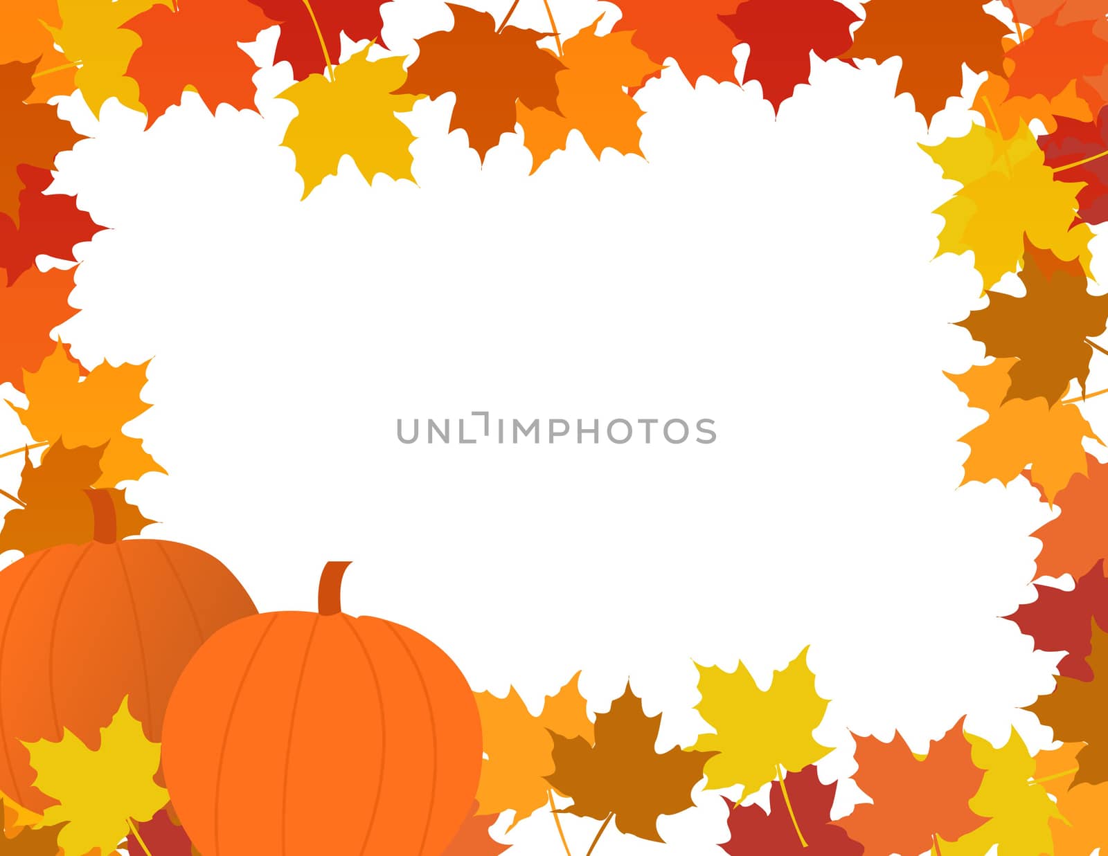 Illustration composition for Thanksgiving invitation or greeting card with 3D text, Happy Thanksgiving