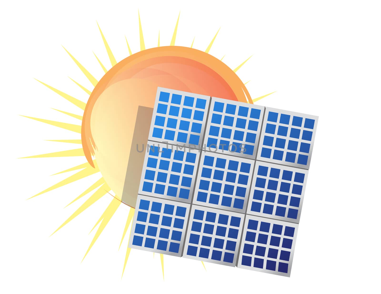 solar panel icon by alexmillos
