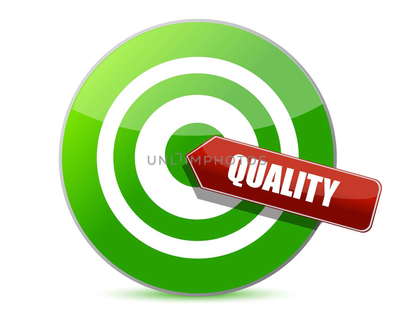 target quality illustration design over white design