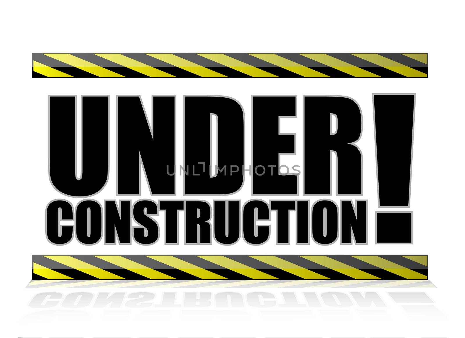 Web under construction illustration sign