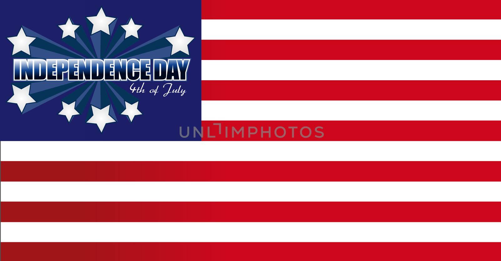 Independence Day card or background. July 4. by alexmillos