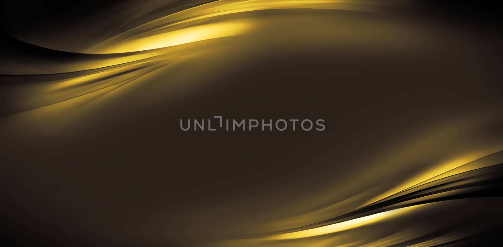 abstract gold background with smooth wavy lines