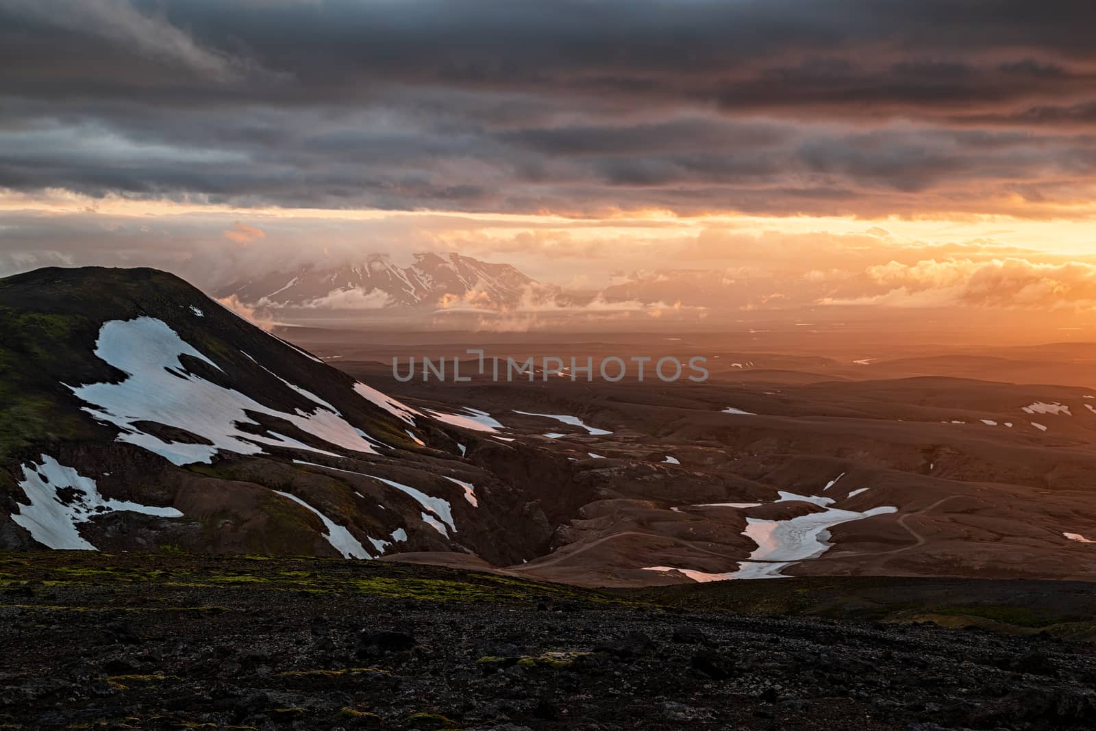 Sunset near Kerlingarfjoll geothermal area, Iceland by LuigiMorbidelli