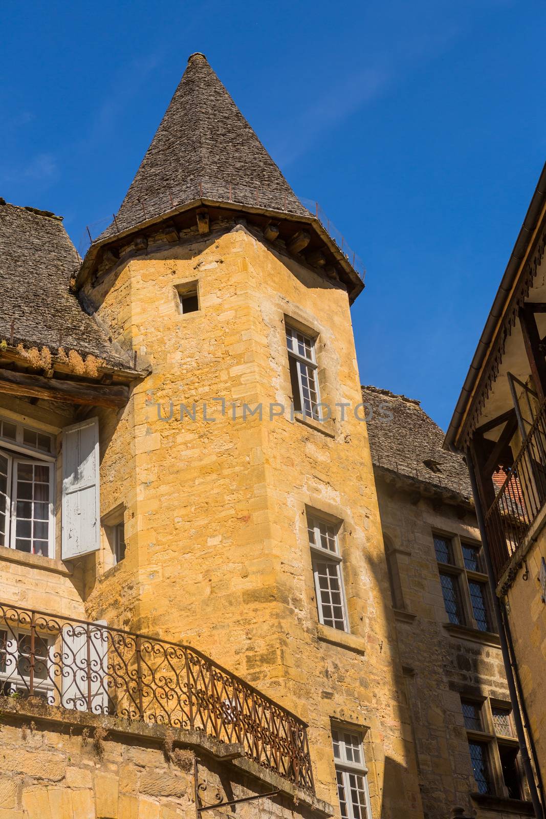Sarlat-la-Caneda, France: Houses of the centre of the old medieval town of Sarlat-la-Caneda, Dordogne, France.