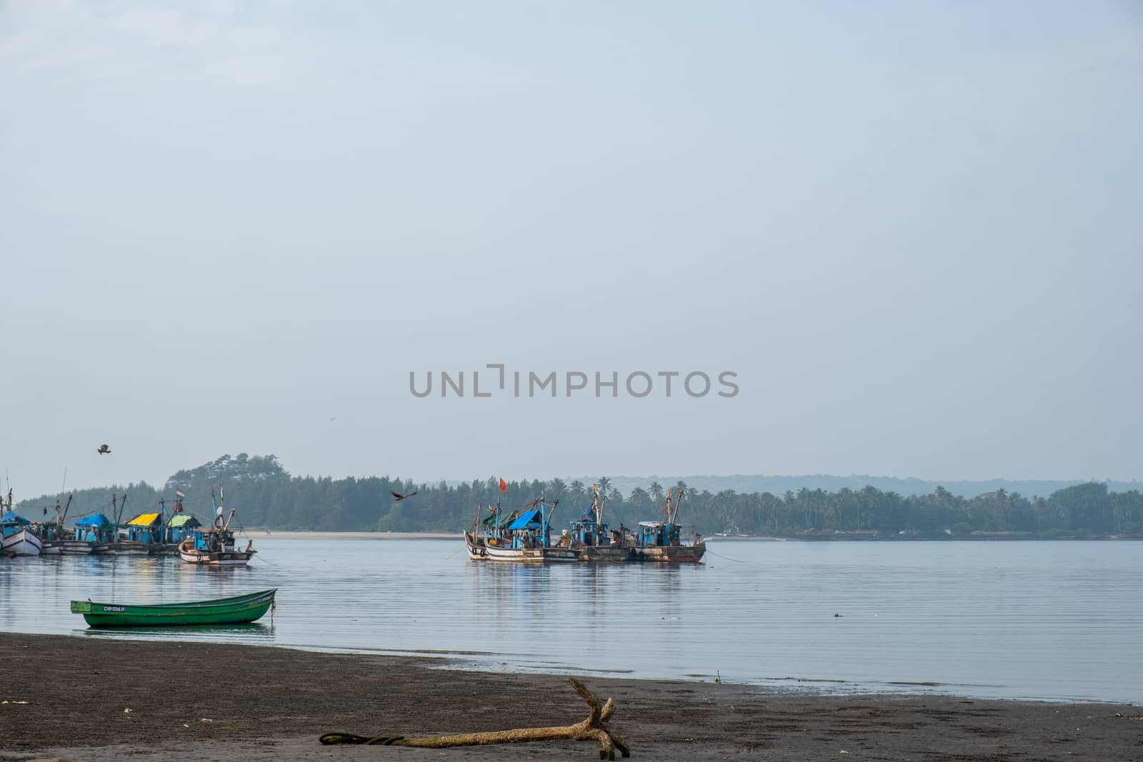 Fisherman village in Goa, India