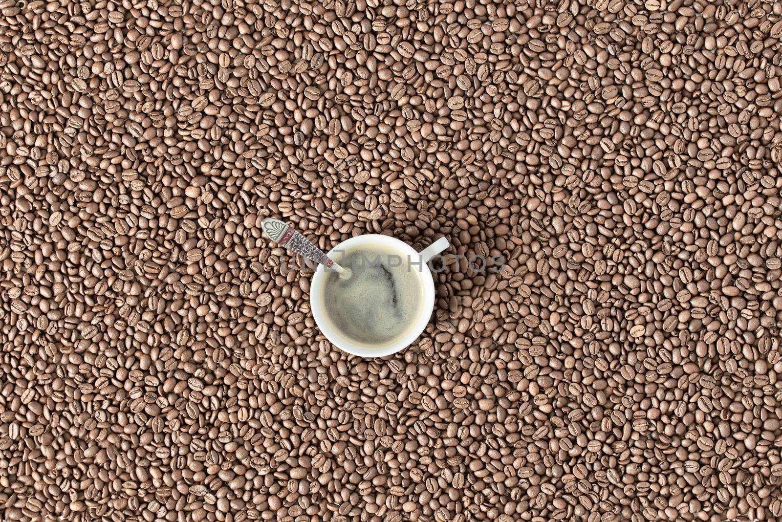 top view of coffee beans by Visual-Content