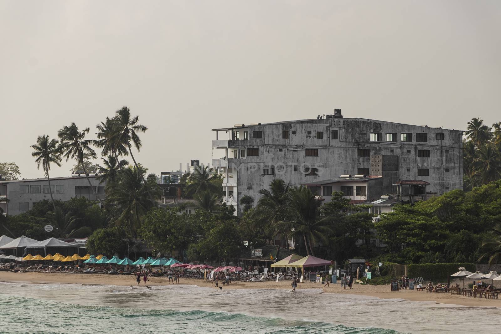 An ugly and dirty scary hotel in Mirissa, Sri Lanka.