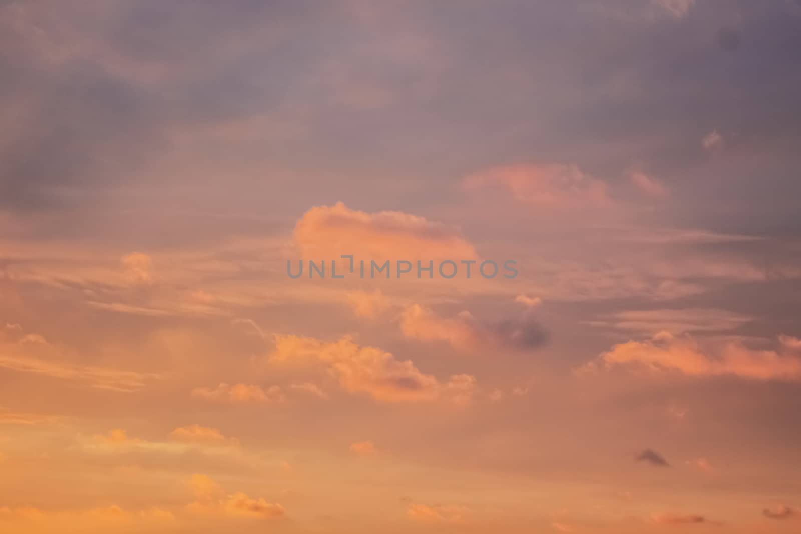 Incredible beautiful cloud formations and colors in the sky, sunset. by Arkadij