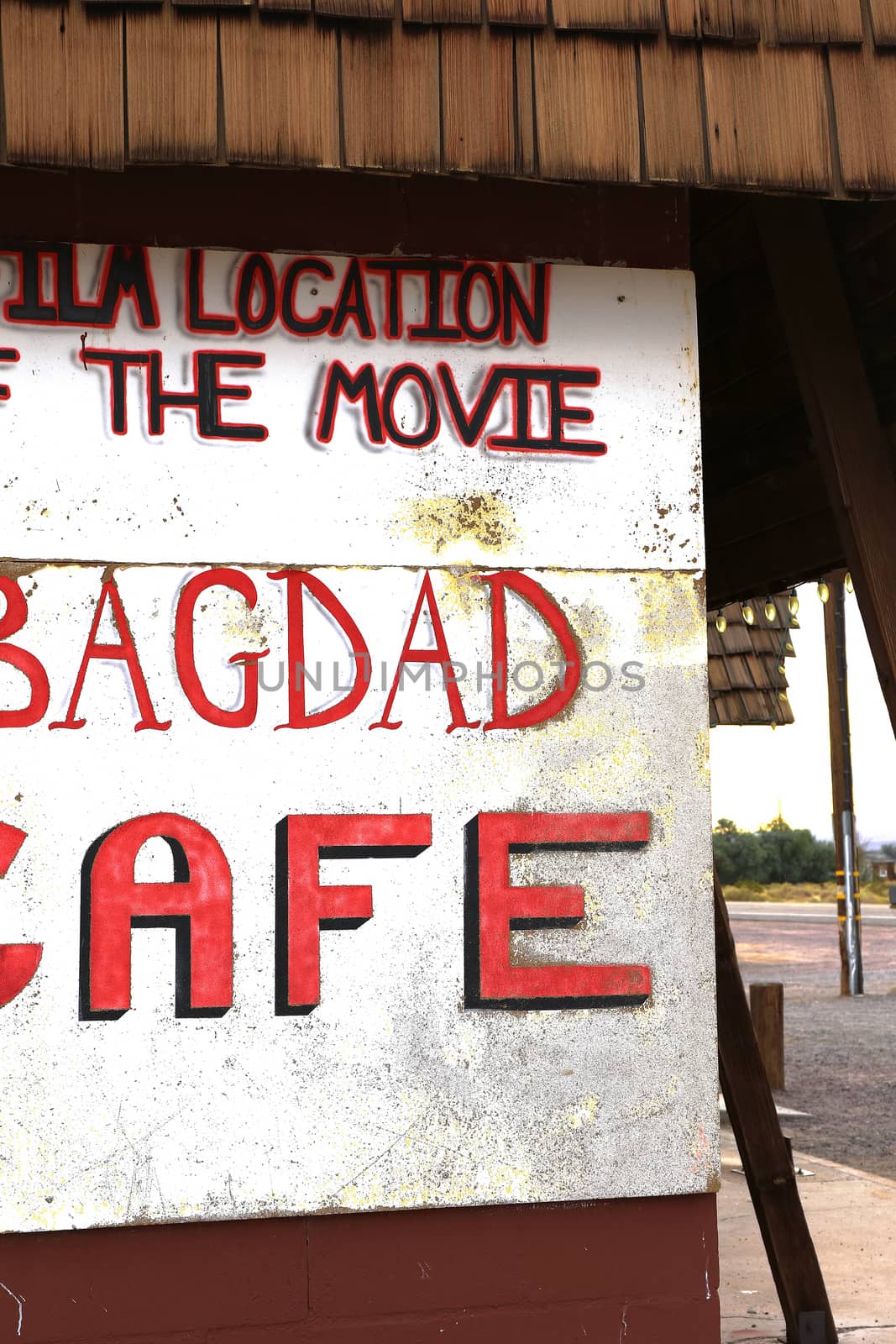 The Bagdad Cafe from the 1960s along Route 66 in the Mojave Desert by USA-TARO