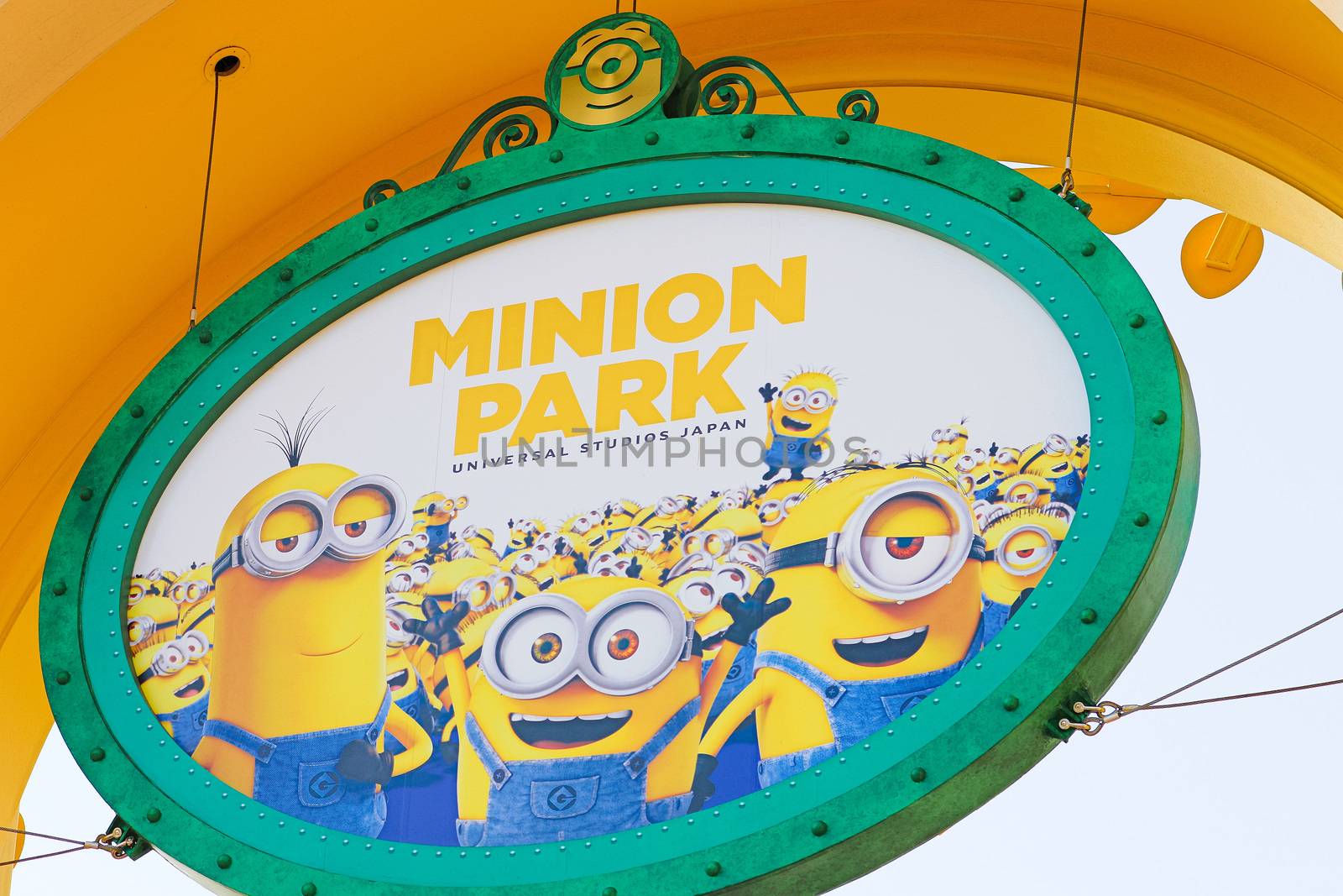 The minion Park Sign was introduced on the Universal Studios JAPAN by USA-TARO