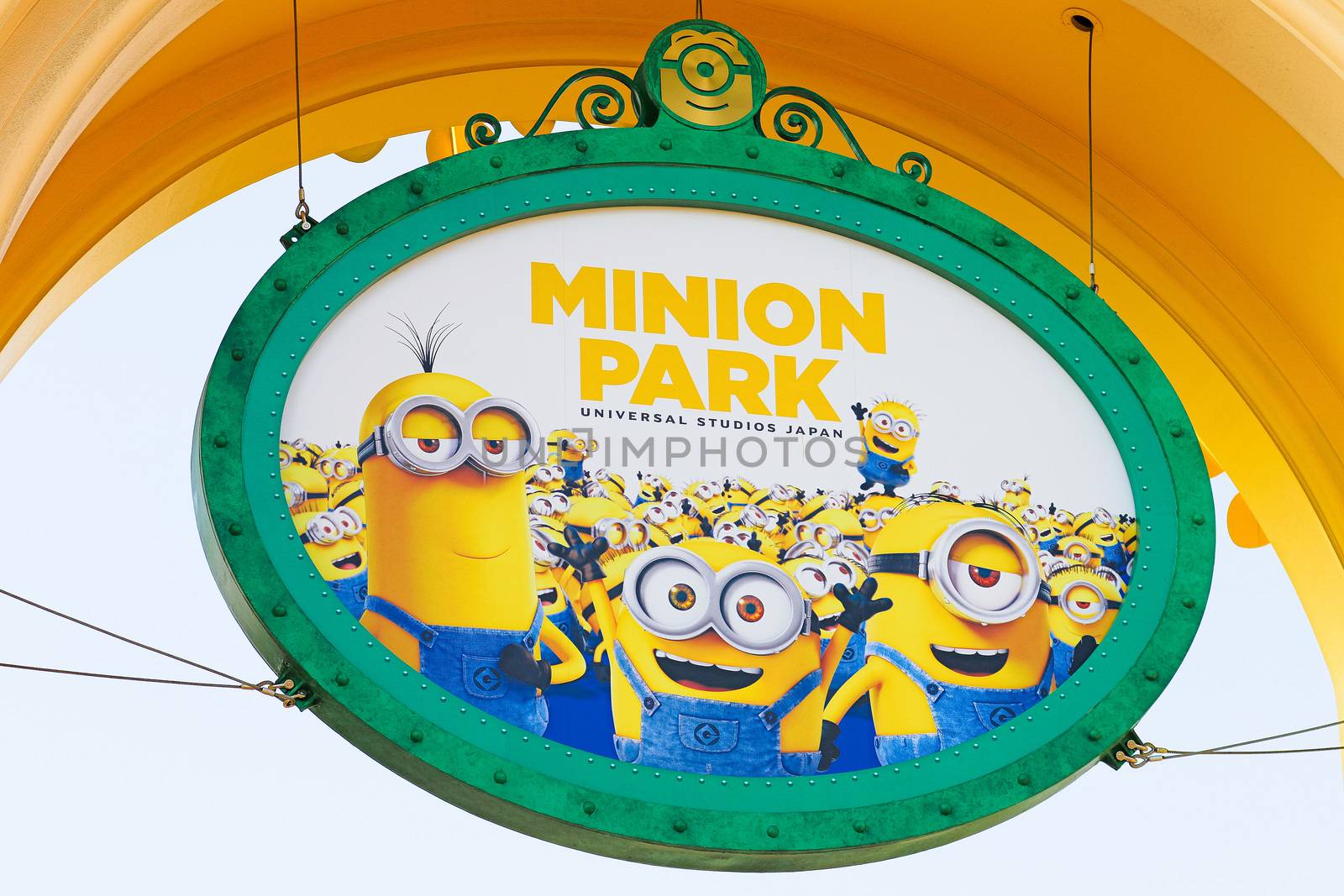 The minion Park Sign was introduced on the Universal Studios JAPAN by USA-TARO