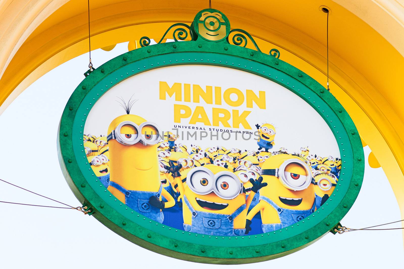 The minion Park Sign was introduced on the Universal Studios JAPAN by USA-TARO