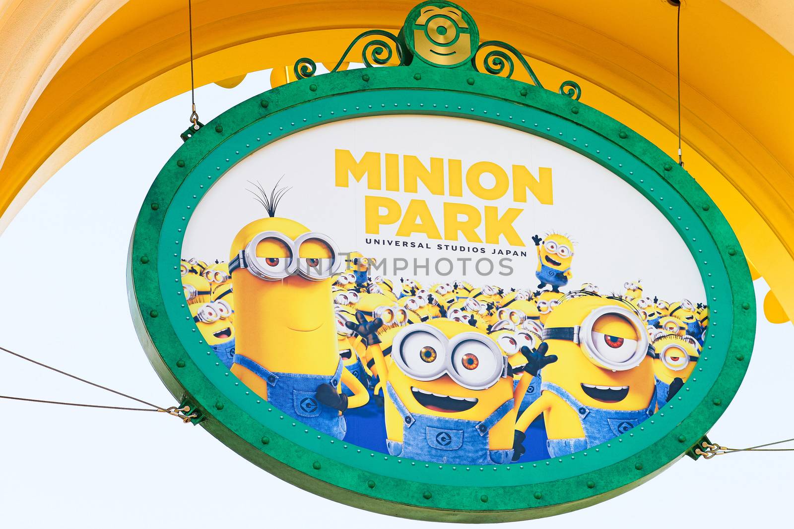 The minion Park Sign was introduced on the Universal Studios JAPAN by USA-TARO