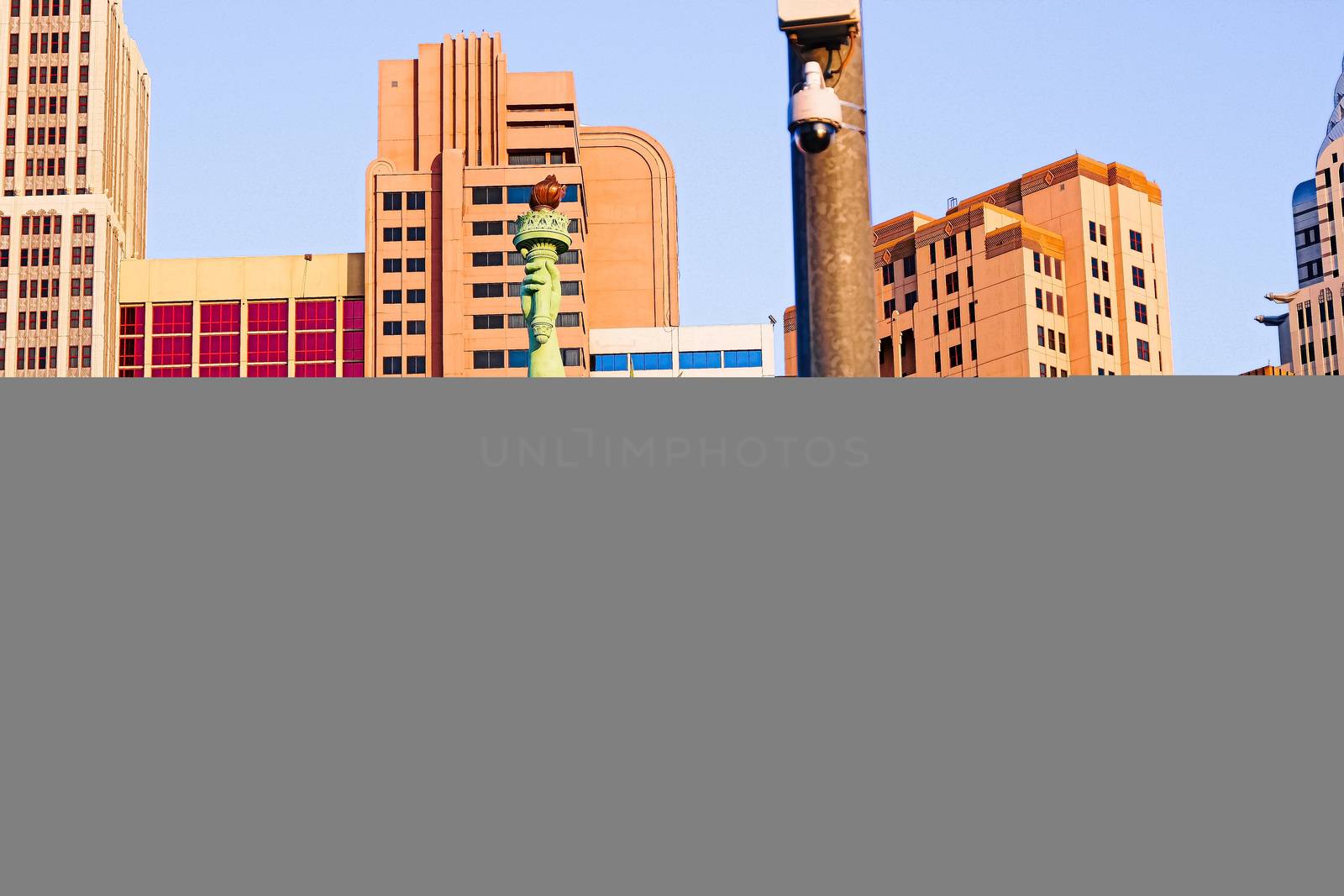 Road sign of Las Vegas BLVD.Street sign of Las vegas Boulevard.Green Las Vegas Sign with Hotel in Background. by USA-TARO